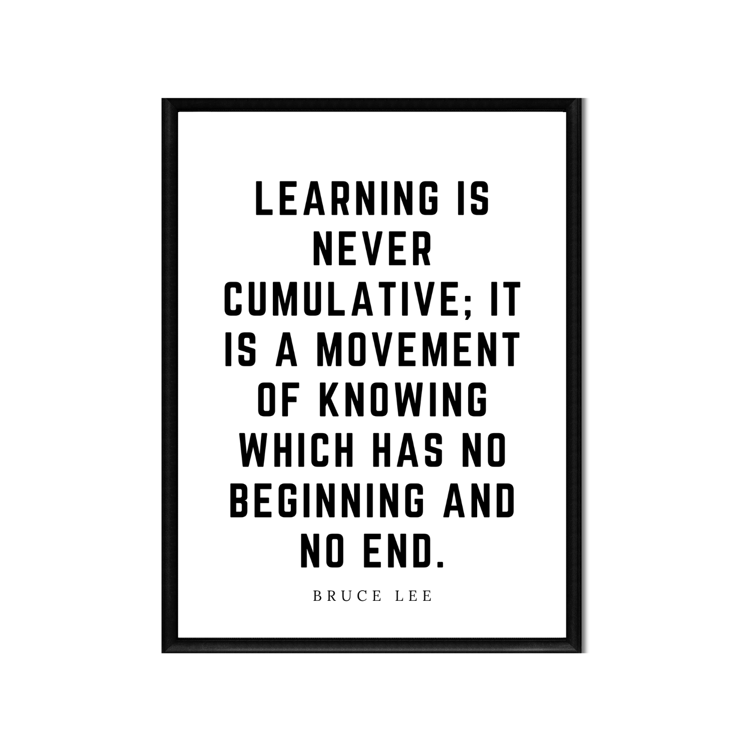 LEARNING IS NEVER CUMULATIVE • Printable Quote Downloadable File .png