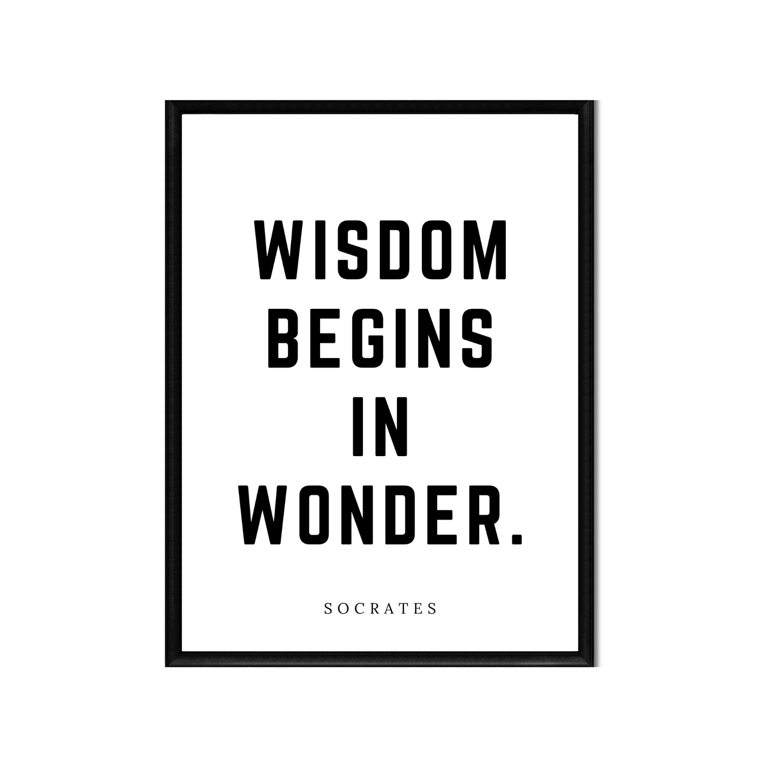 WISDOM BEGINS IN WONDER • Printable Quote Downloadable File .png