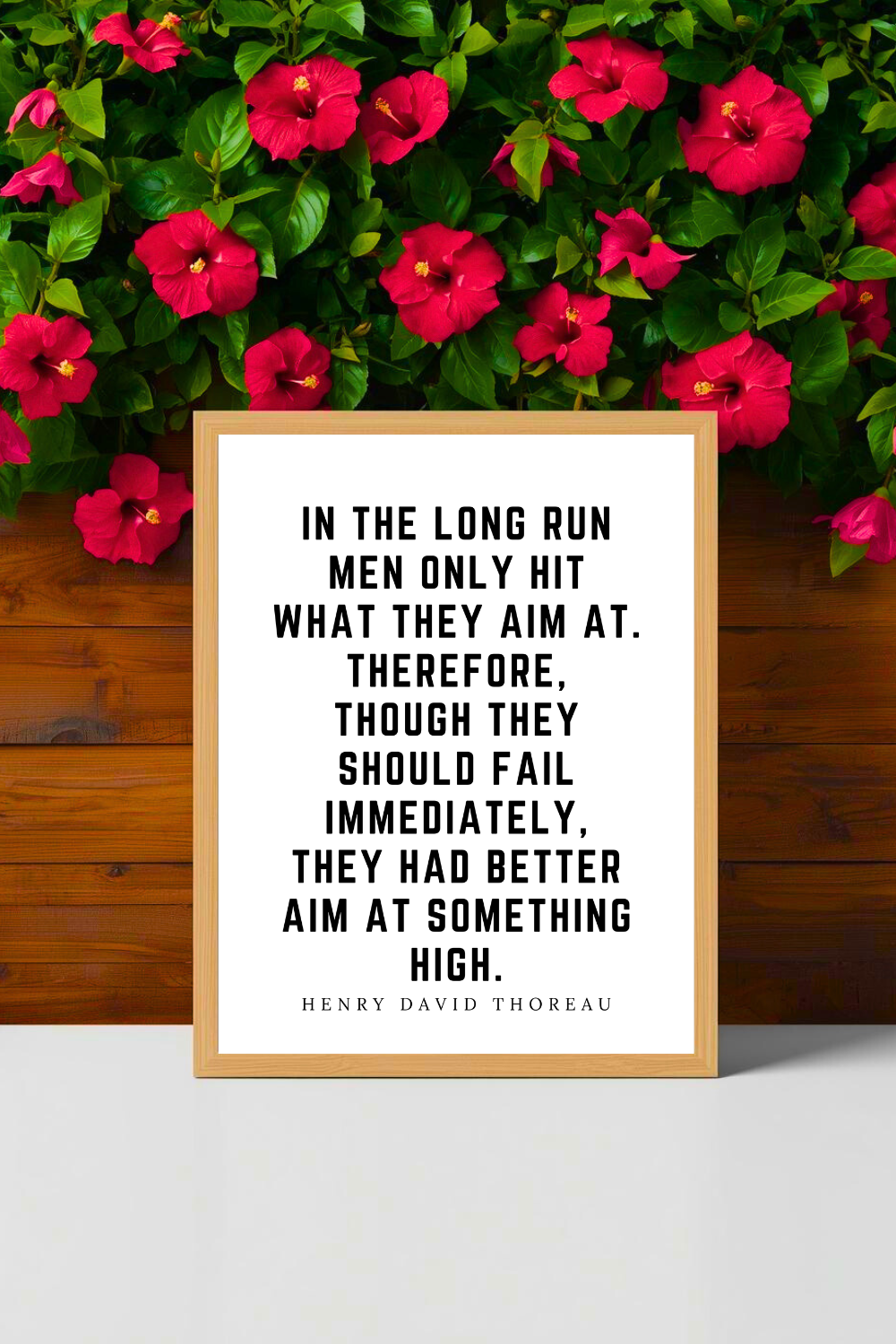 Hit What They Aim At • Top Henry David Thoreau Quotes • Modern Minimalist Printable • Positive Inspirational Quote • 8x10 Print.png