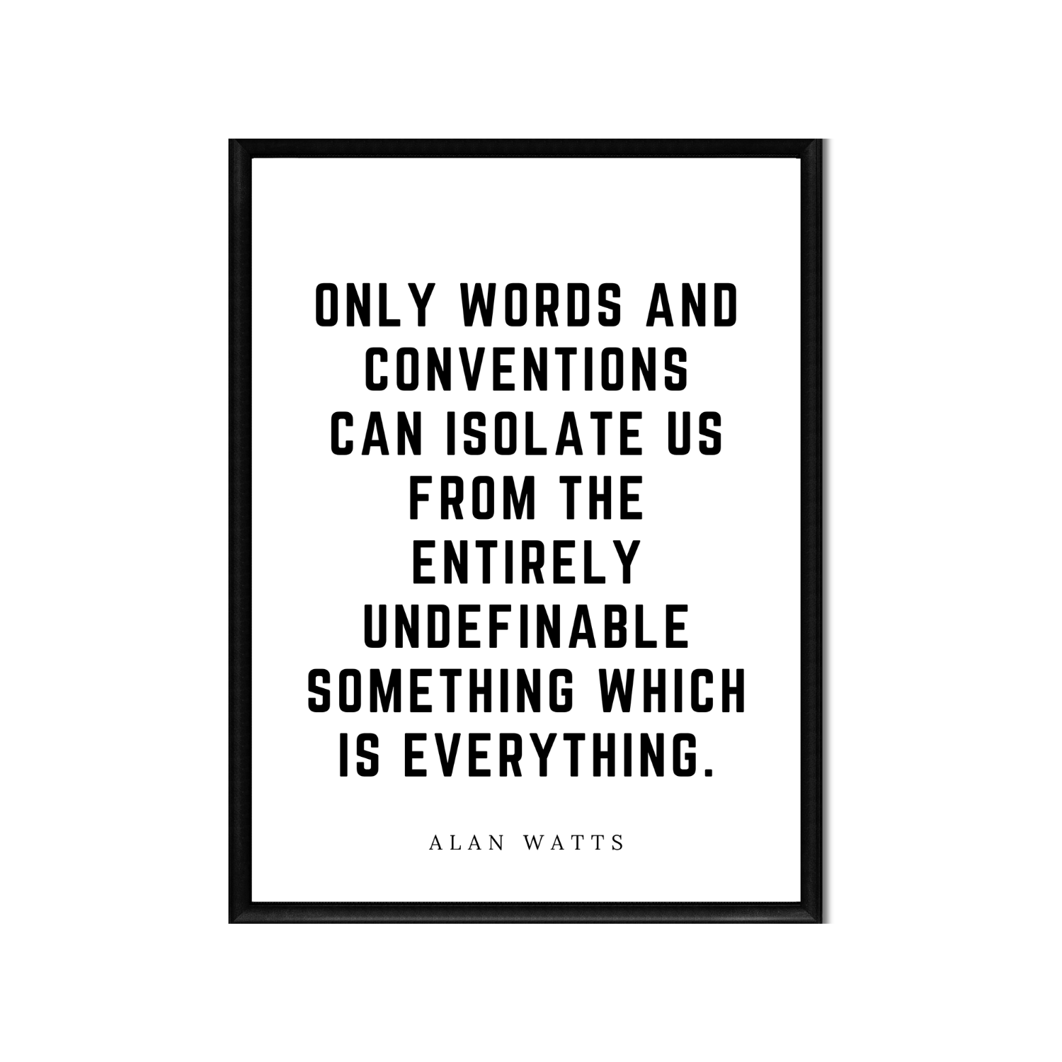 ONLY WORDS AND CONVENTIONS • Printable Quote Downloadable File .png