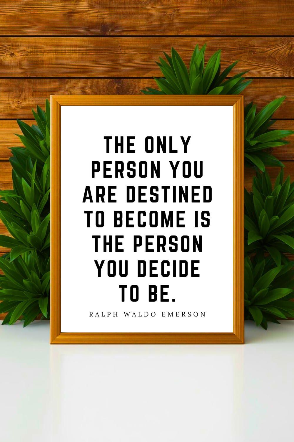 The Person You Decide to Be • Top Ralph Waldo Emerson Quotes • Modern Minimalist Printable • Positive Inspirational Quotes • Home Decorations.png