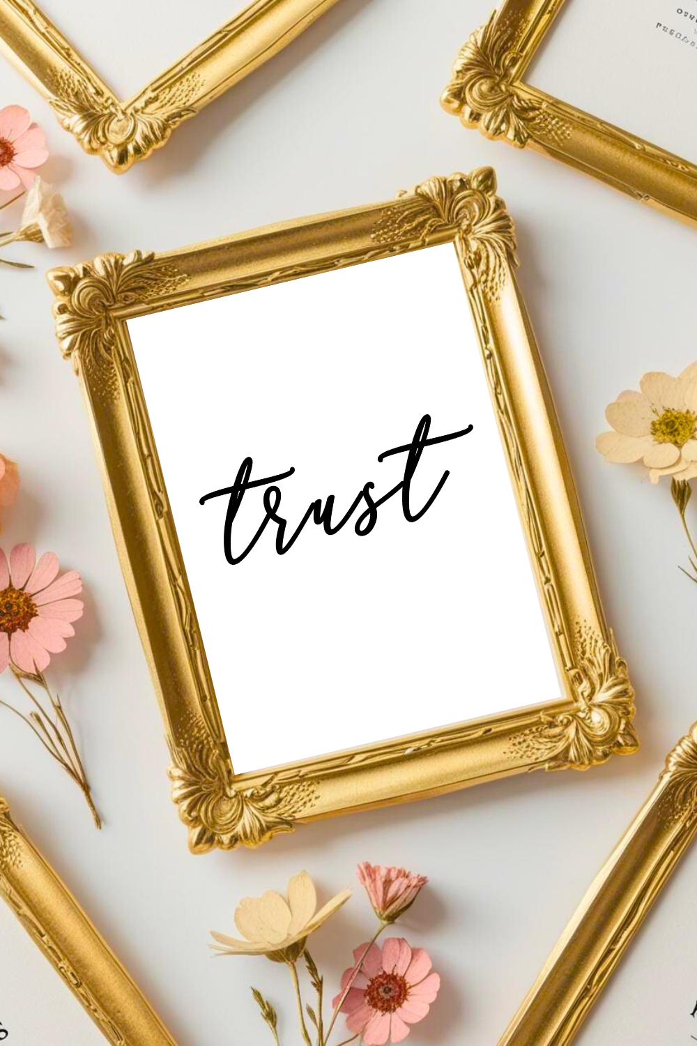 Black and White • Trust • Digital Download Positive Wall Art • Inspirational Quotes for Life.png