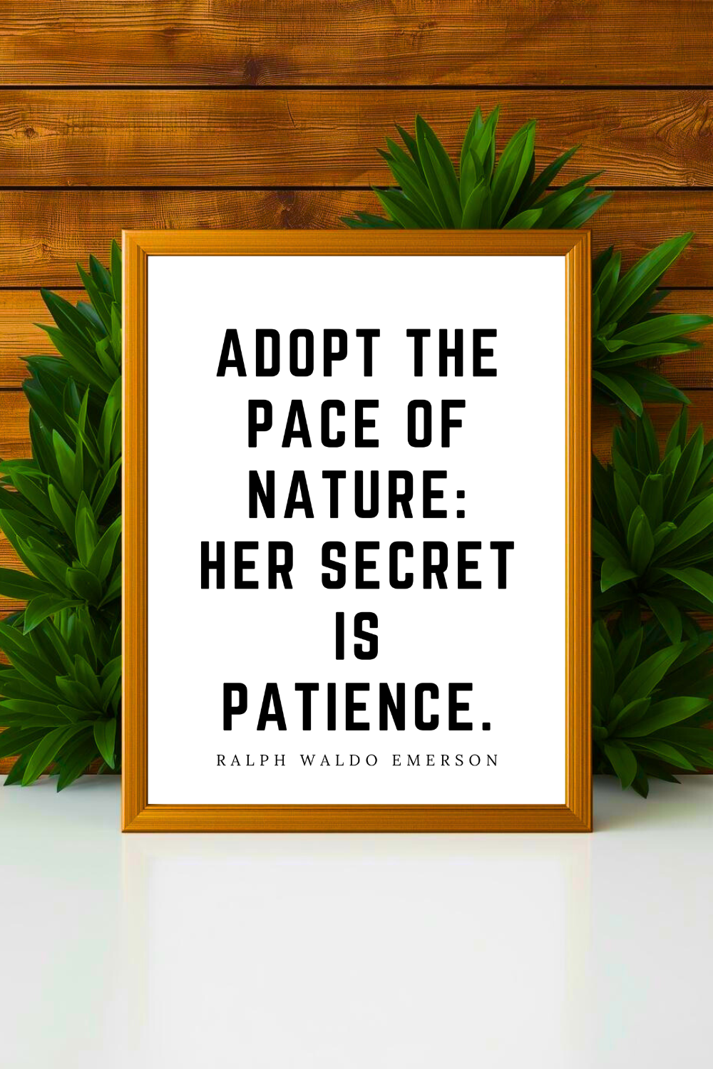 Adopt the Pace of Nature • Top Ralph Waldo Emerson Quotes • Modern Minimalist Printable • Positive Inspirational Quotes • Home Decorations.png