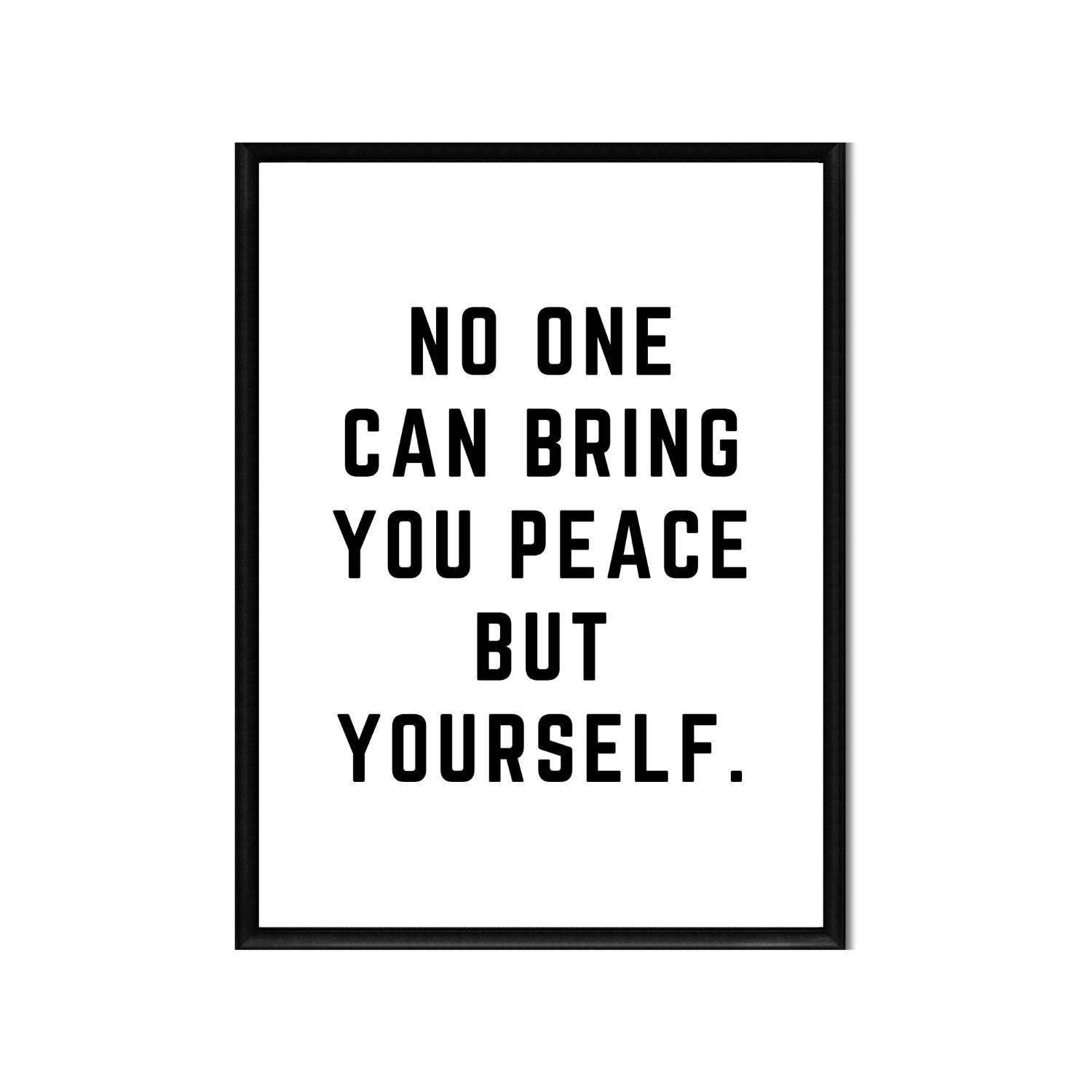 PEACE BUT YOURSELF • Printable Quote Downloadable File .png