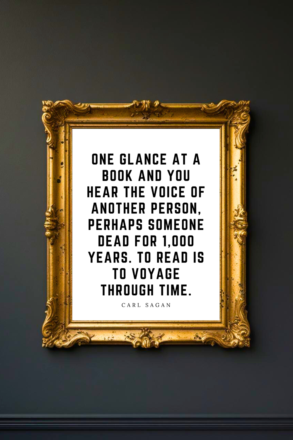 TO READ IS TO VOYAGE THROUGH TIME • 8x10 • Uplifting Quotes to Print Instant Download Wall Art.png