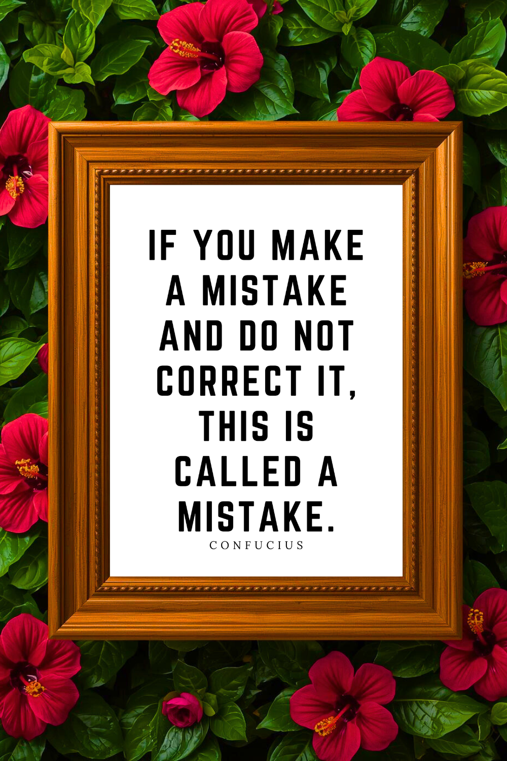 If You Make a Mistake • Top Confucius Quotes • Printable Positive Affirmation • Printable Positive Affirmation • Modern Farmhouse Decor • Wall Art Quote • Black and White • Printable PDF.png