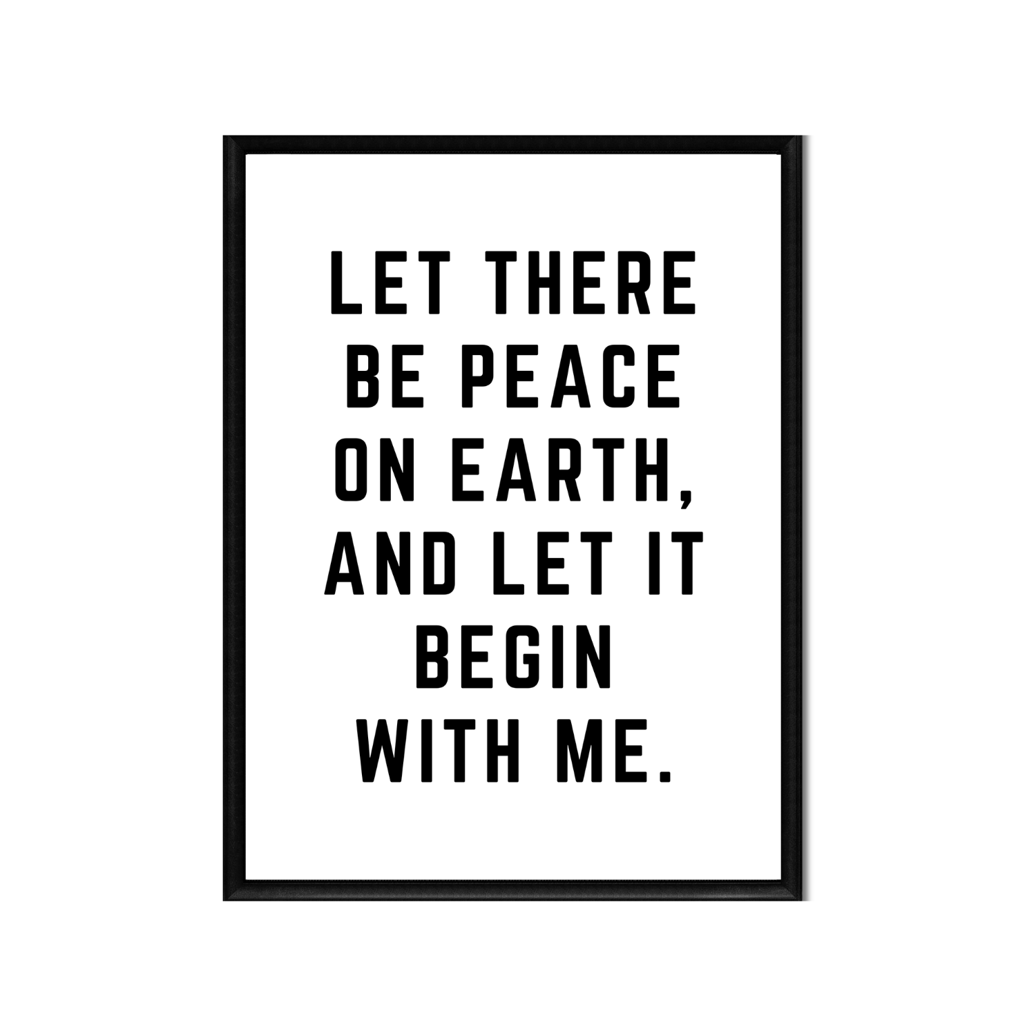 PEACE ON EARTH • Printable Quote Downloadable File .png