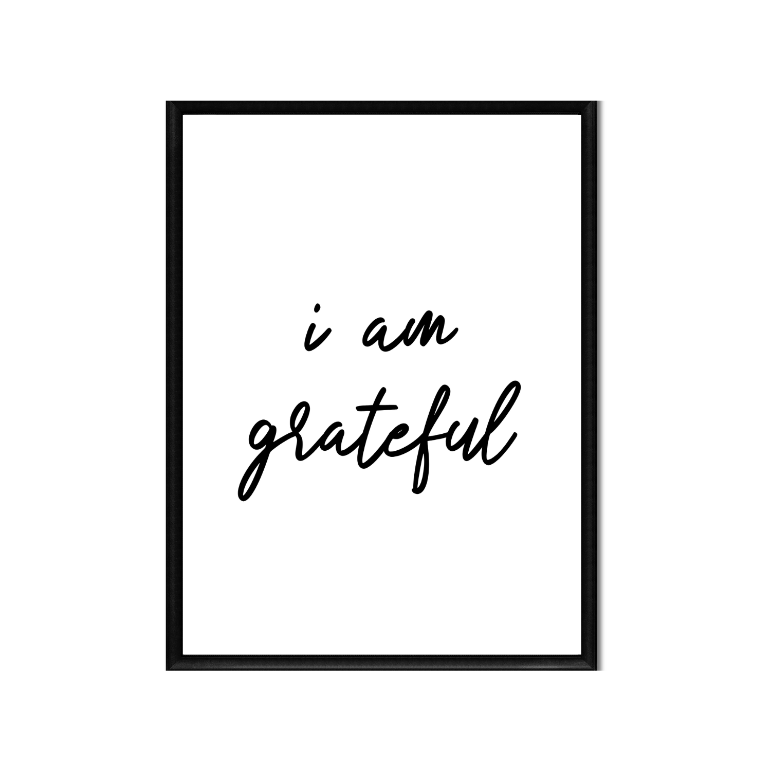 i am grateful • Printable Positive Affirmation • Printable Quote Downloadable File .png