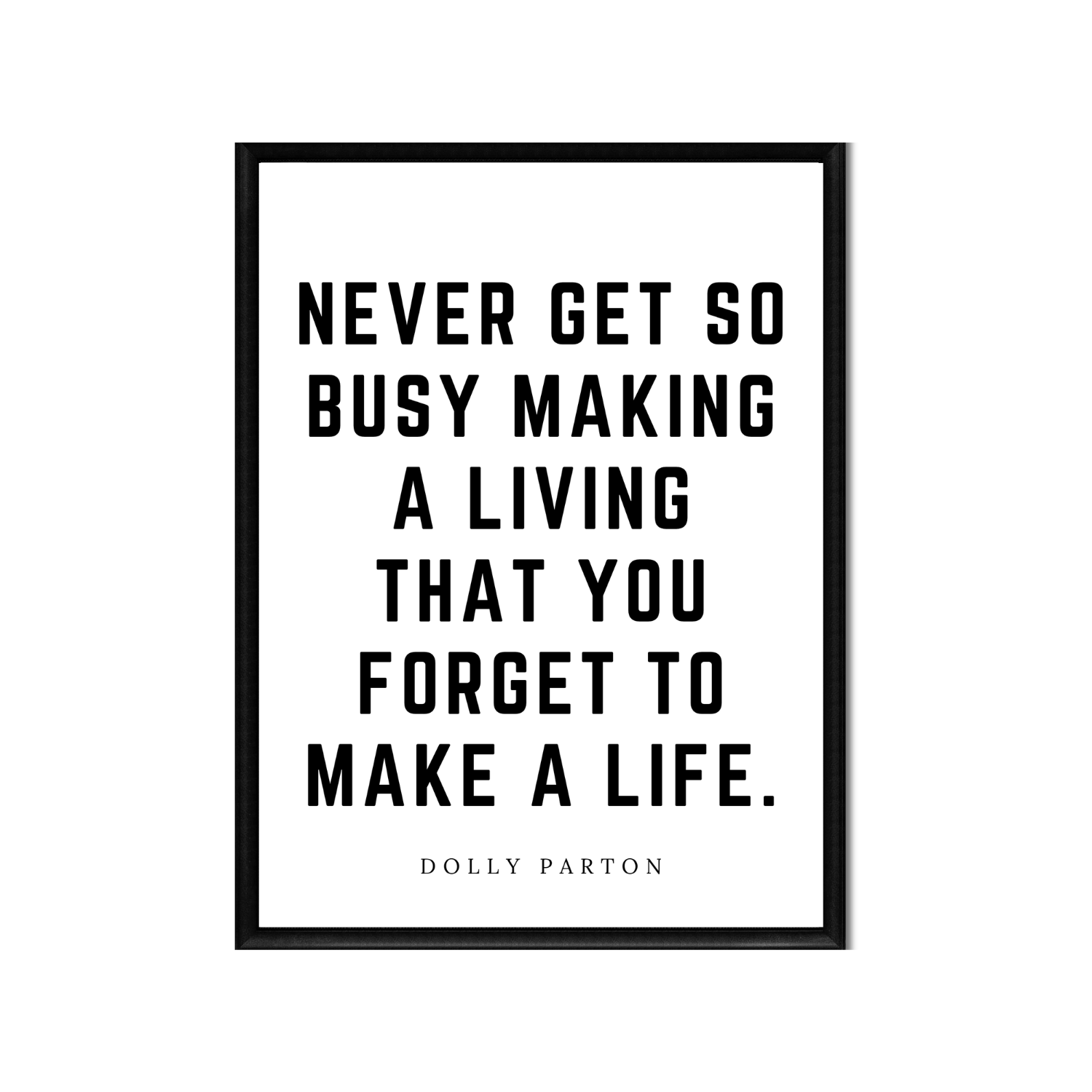 MAKE A LIFE • Printable Quote Downloadable File .png