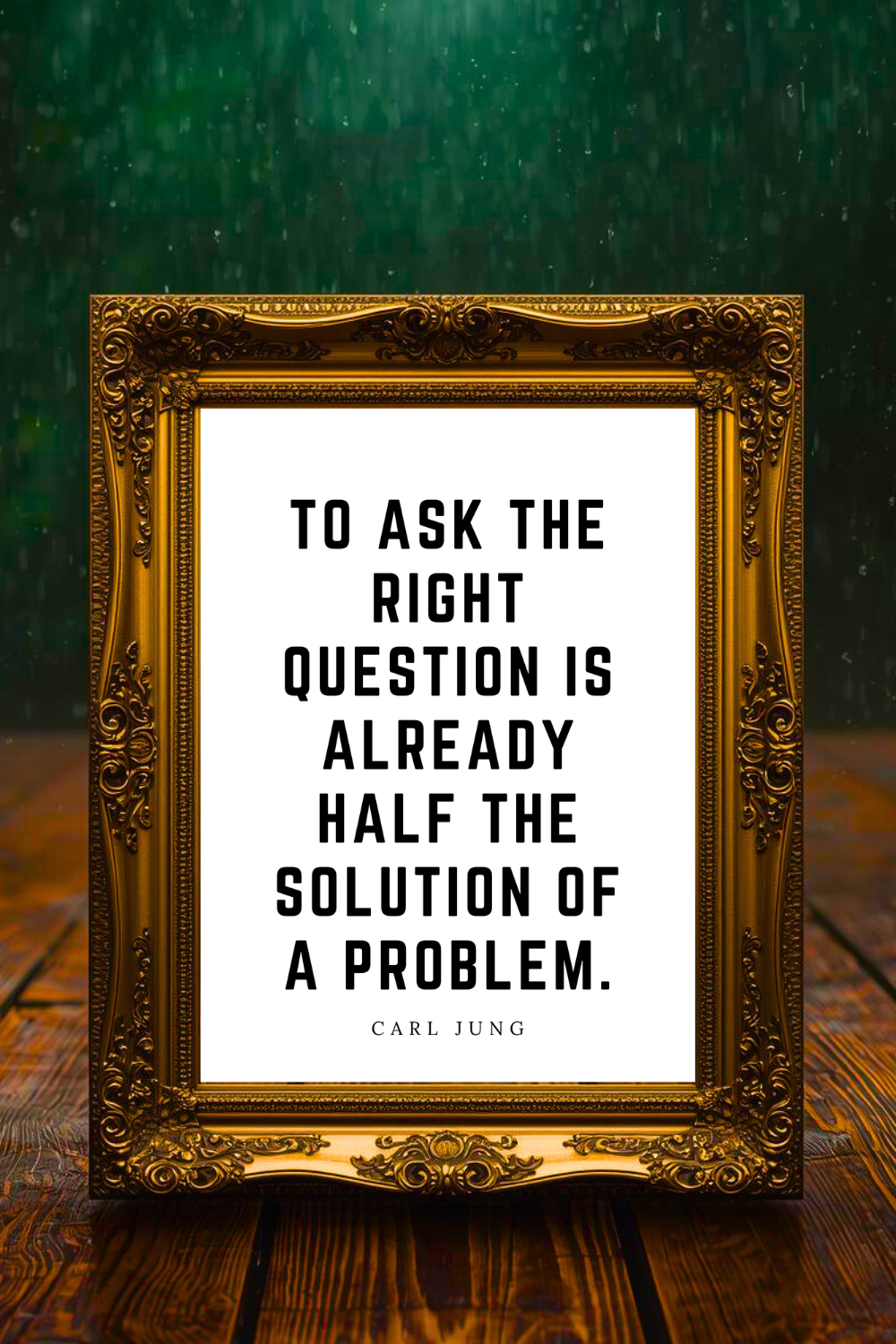 THE SOLUTION OF A PROBLEM • Printable Inspiration Best Top Quotes • Black and White Wall Art Print.png