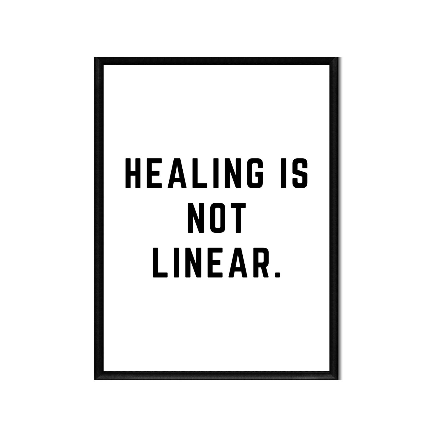 HEALING IS NOT LINEAR • Printable Quote Downloadable File .png