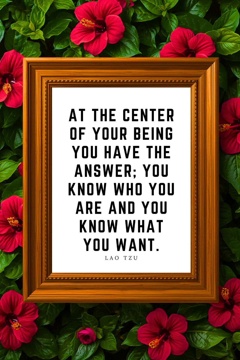 At the Center of Your Being • Top Lao Tzu Quotes • Printable Positive Affirmation • Printable Positive Affirmation • Modern Farmhouse Decor • Wall Art Quote • Black and White • Printable PDF.png
