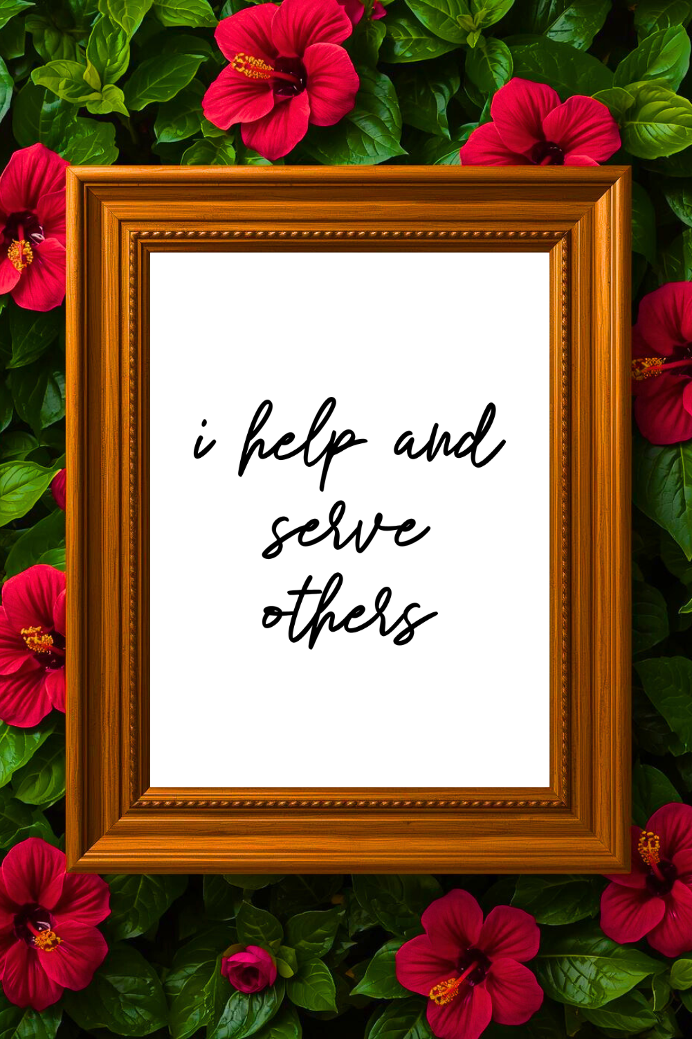 i help and serve others  • Printable Positive Affirmation • Printable Positive Affirmation • Modern Farmhouse Decor • Wall Art Quote • Black and White • Printable PDF.png