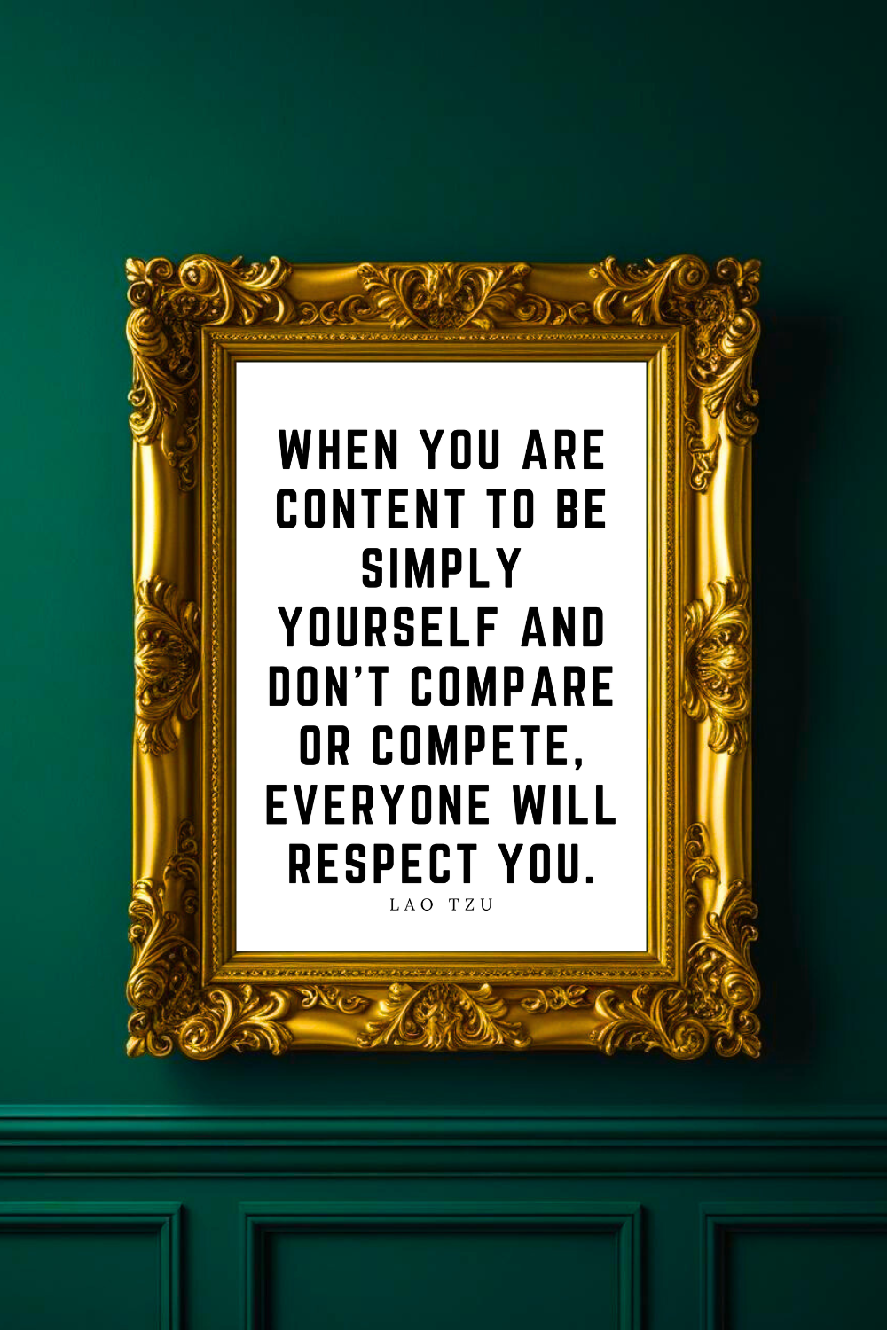 When You Are Content • Top Lao Tzu Quotes • Home Decor • Black and White Printable Wall Art.png