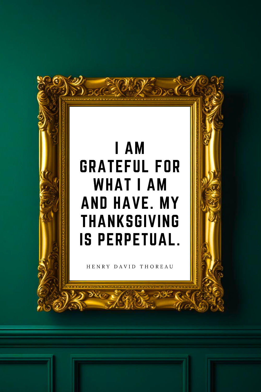 My Thanksgiving is Perpetual • Top Henry David Thoreau Quotes • Home Decor • Black and White Printable Wall Art.png
