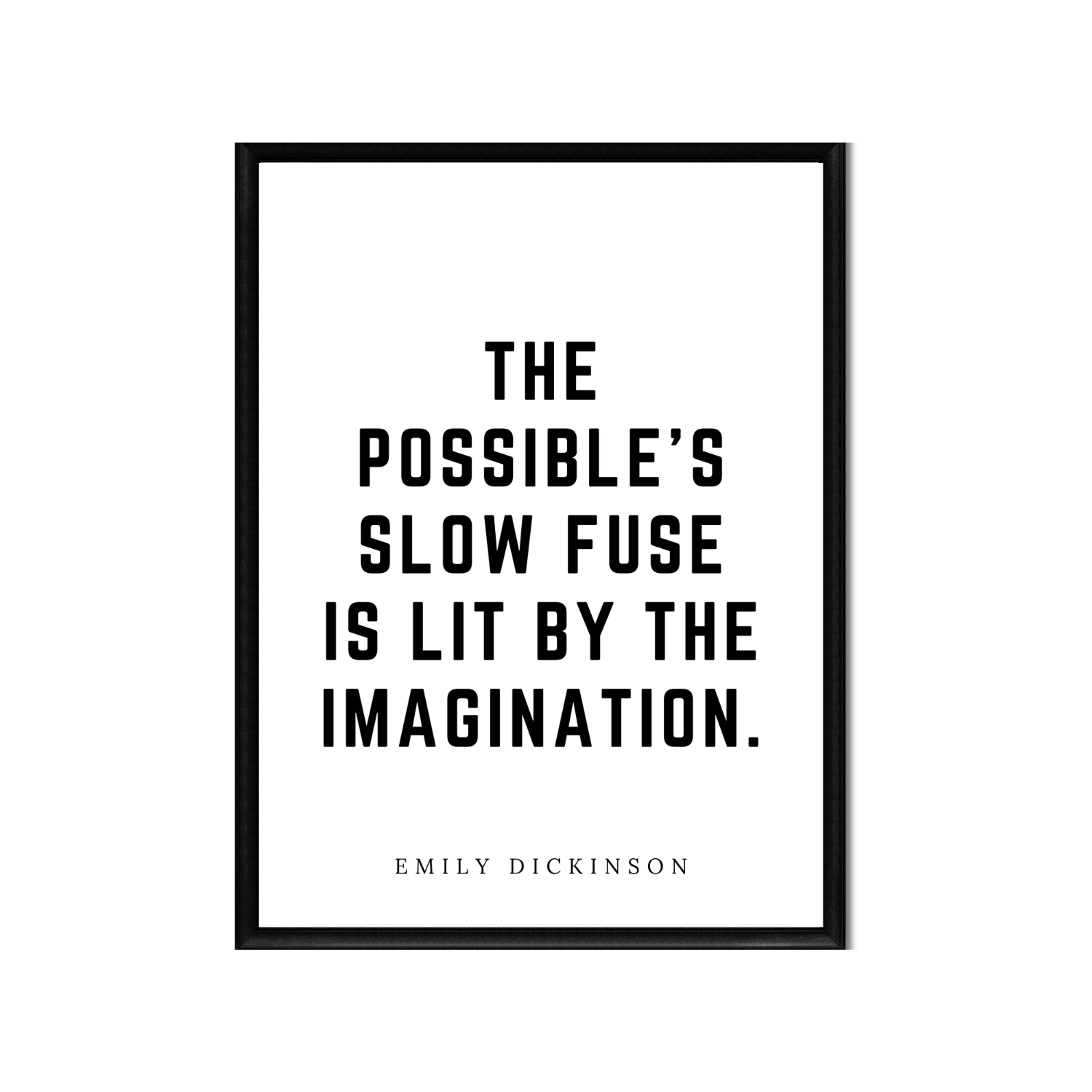 LIT BY THE IMAGINATION • Printable Quote Downloadable File .png