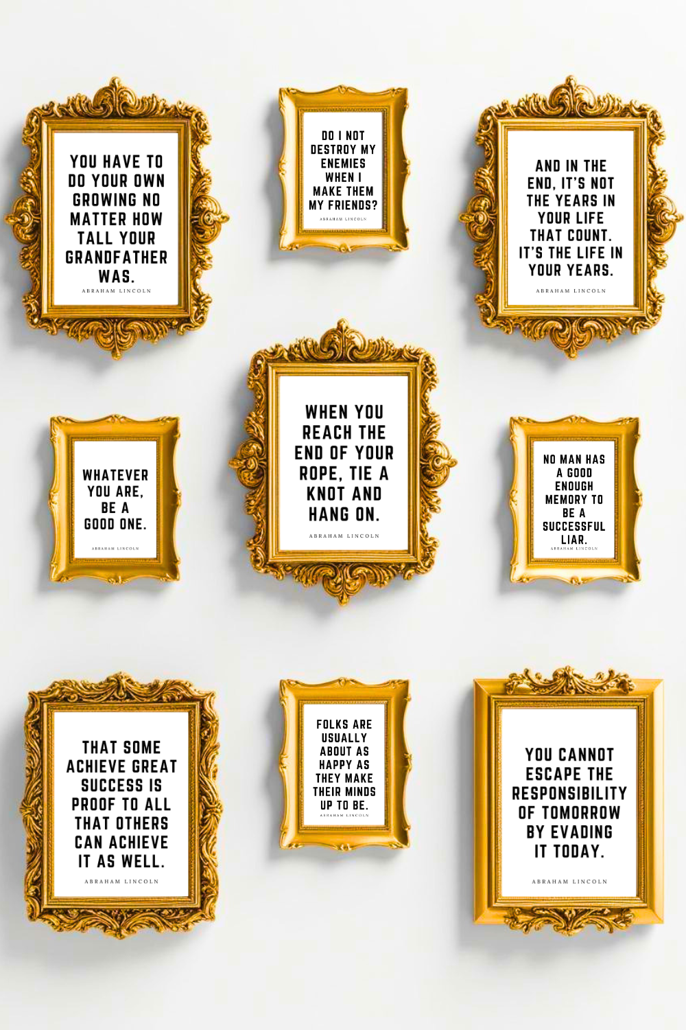 Top 10 Abraham Lincoln Quotes • Printable 8x10 4x5 Files • Home Decor Art • Quote Bundle • Print Instant Download.png