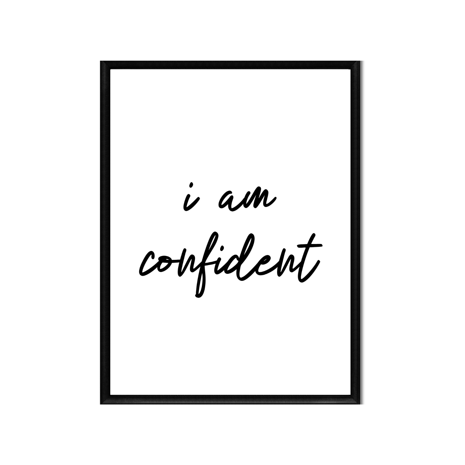 i am confident • Printable Positive Affirmation • Printable Quote Downloadable File .png