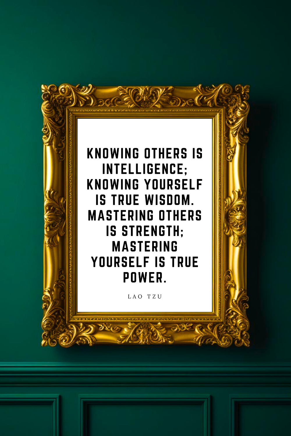 Knowing Others is Intelligence • Top Lao Tzu Quotes • Home Decor • Black and White Printable Wall Art.png