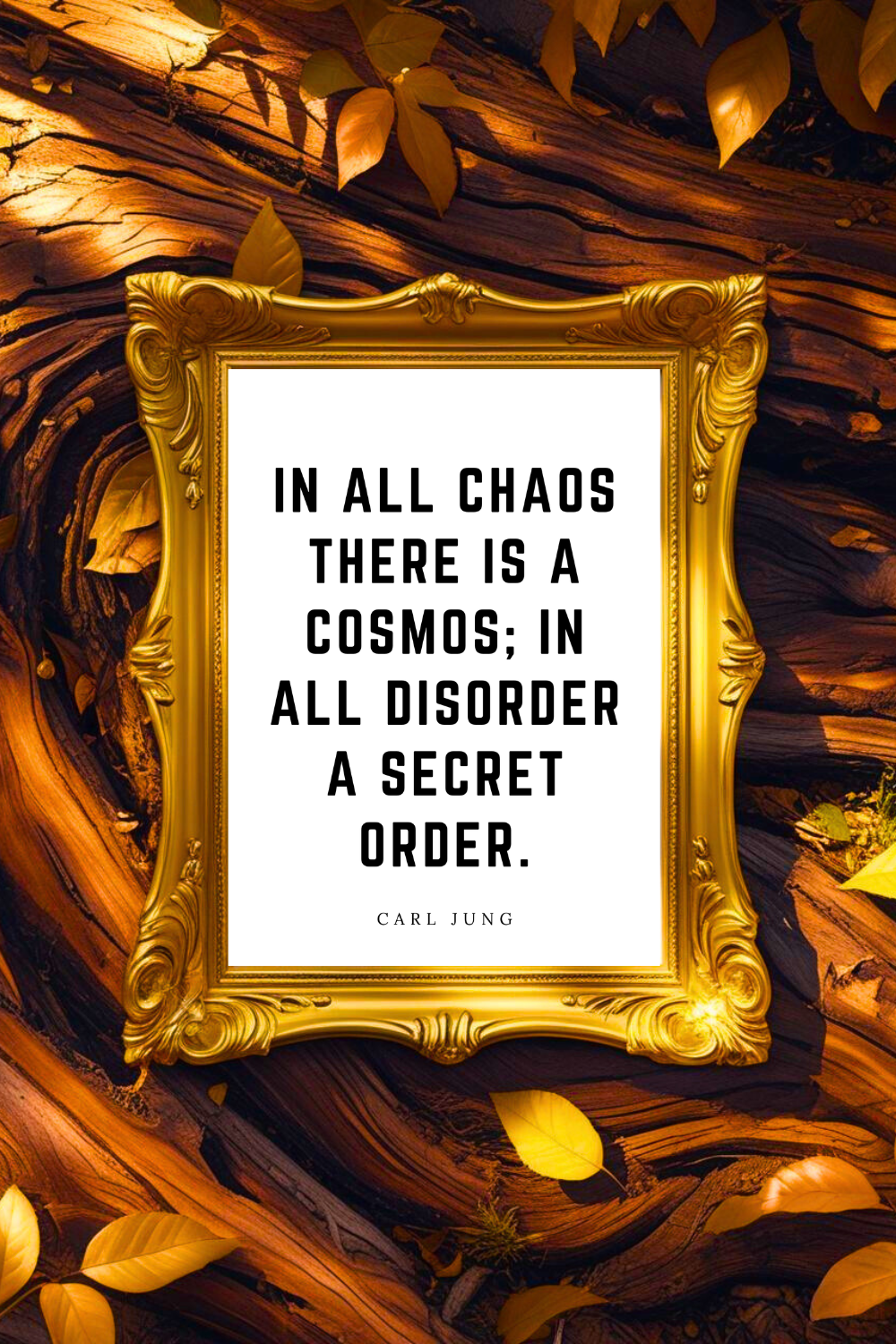 IN ALL CHAOS THERE IS A COSMOS • 8x10 • Downloadable Motivational Quote Poster • Feel Good Wall Decor.png
