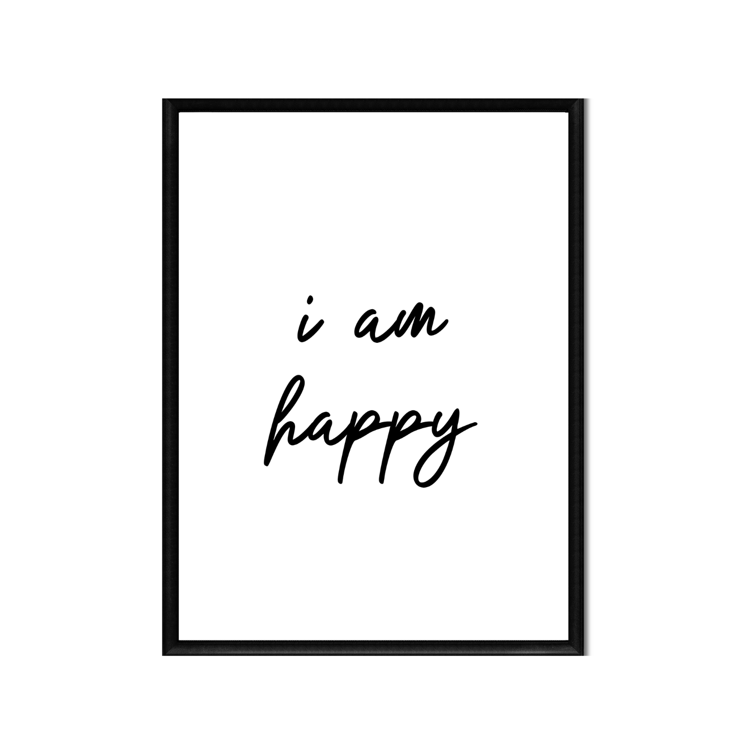 i am happy • Printable Positive Affirmation • Printable Quote Downloadable File .png