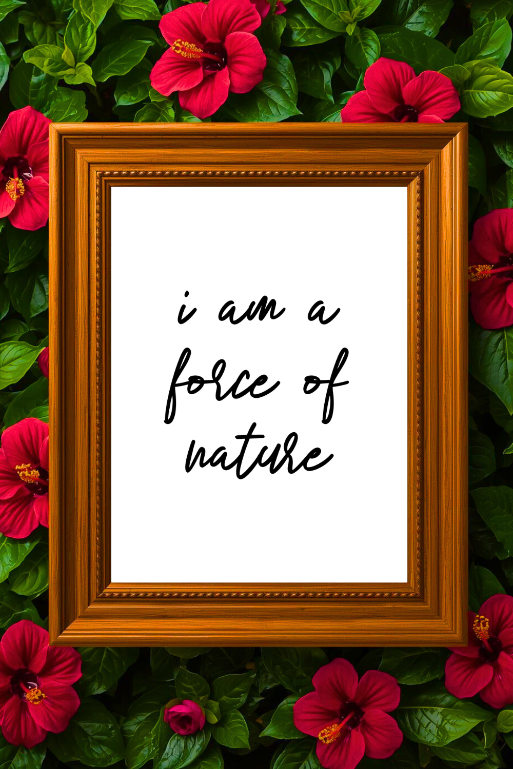 i am a force of nature • Printable Positive Affirmation • Printable Positive Affirmation • Modern Farmhouse Decor • Wall Art Quote • Black and White • Printable PDF.png