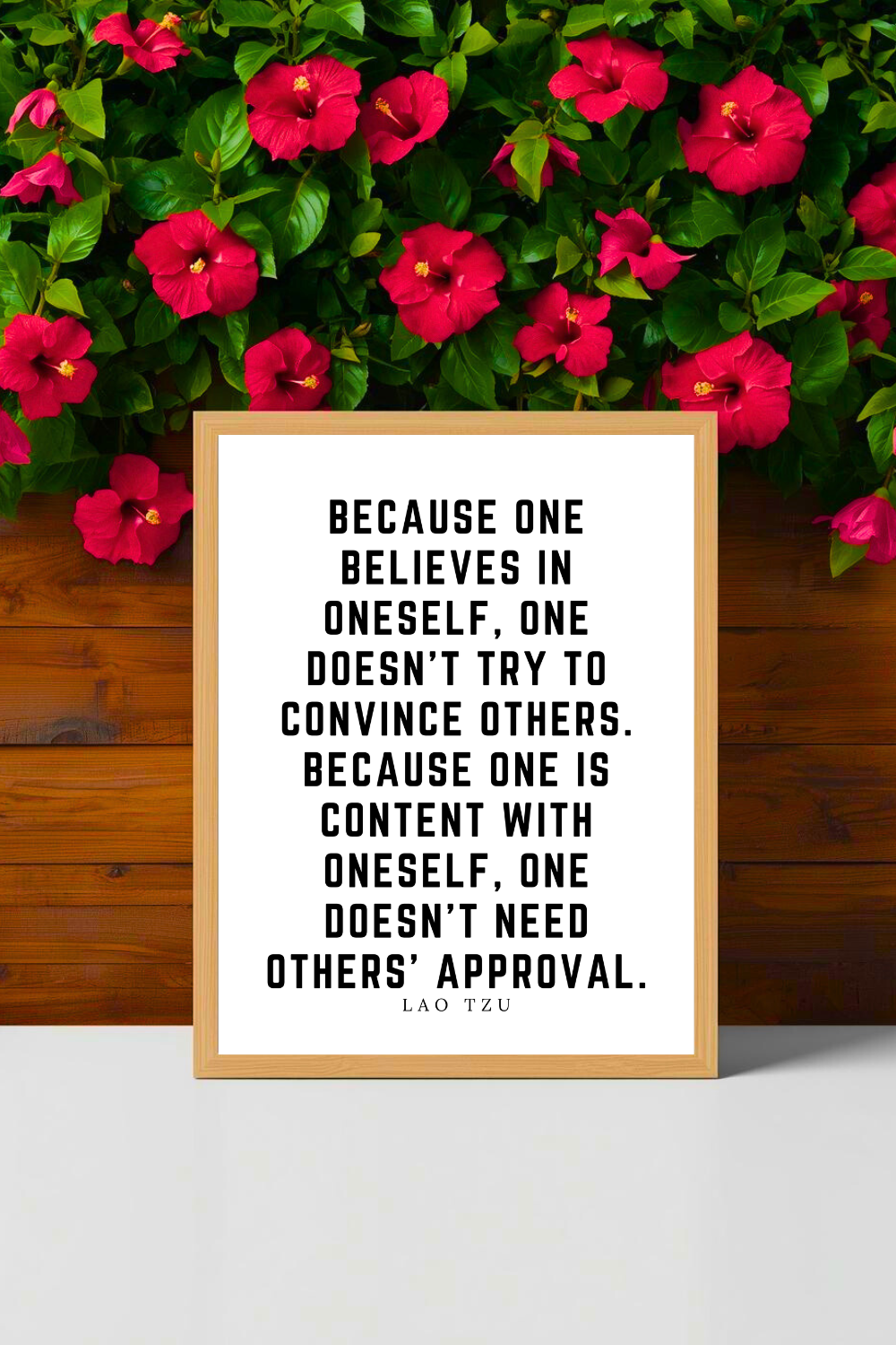 Because One Believes • Top Lao Tzu Quotes • Modern Minimalist Printable • Positive Inspirational Quote • 8x10 Print.png