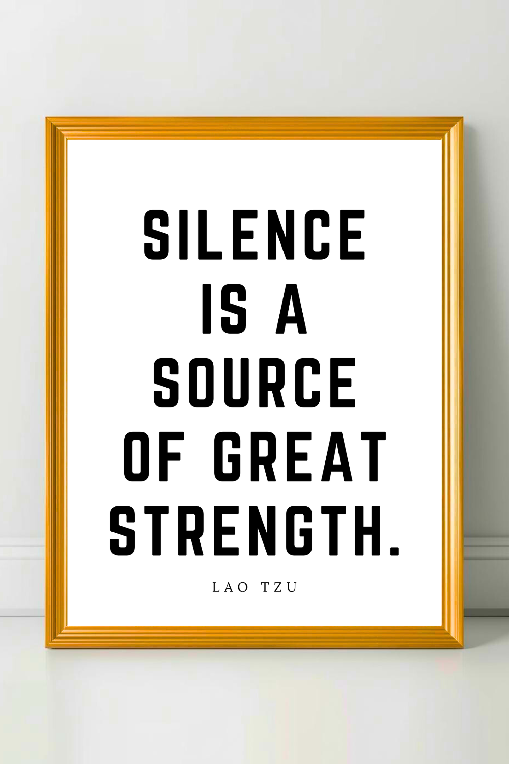 Silence is a Source  • Top Lao Tzu Quotes • Modern Minimalist Printable • Positive Inspirational Quotes.png