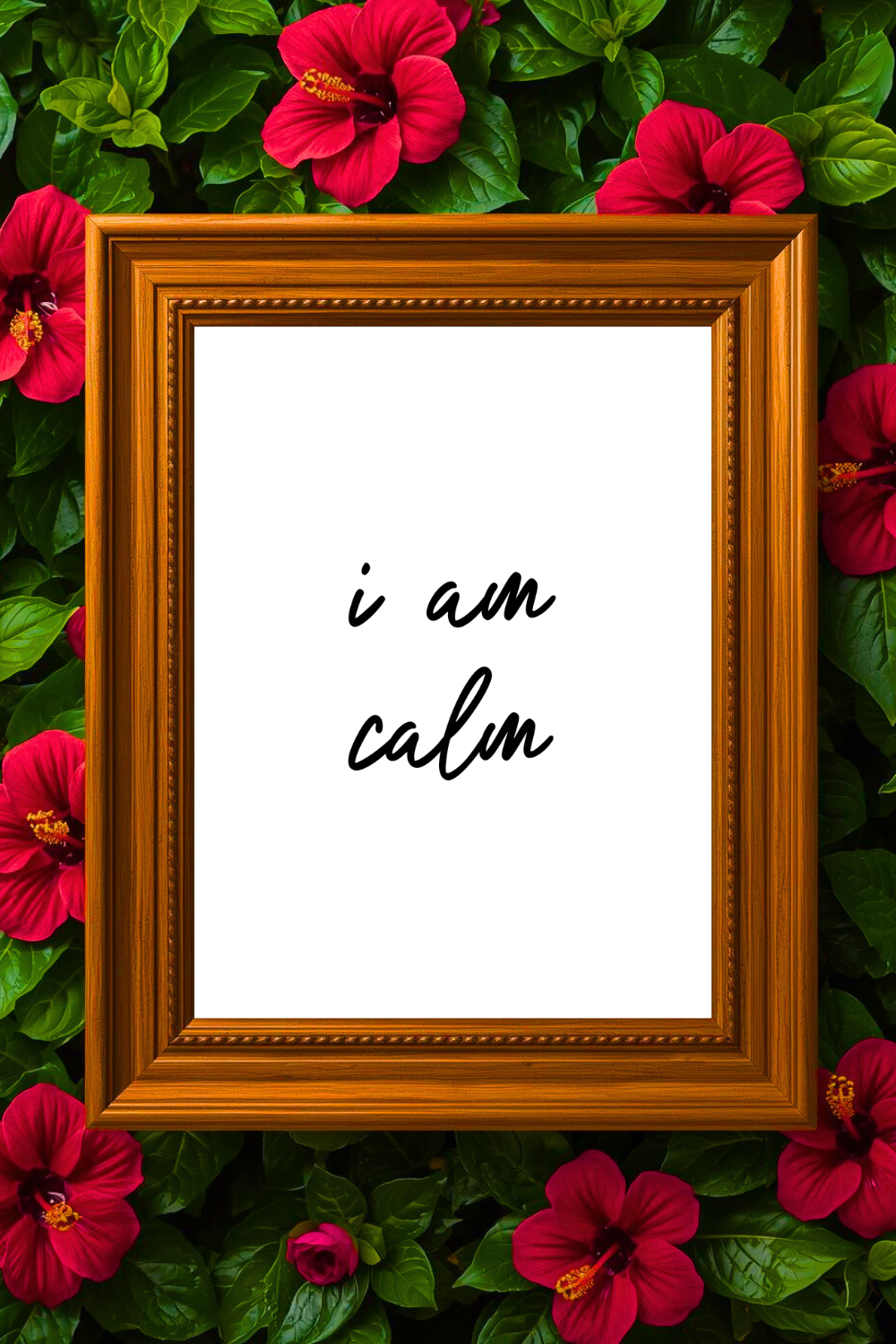 i am calm • Printable Positive Affirmation • Printable Positive Affirmation • Modern Farmhouse Decor • Wall Art Quote • Black and White • Printable PDF.png
