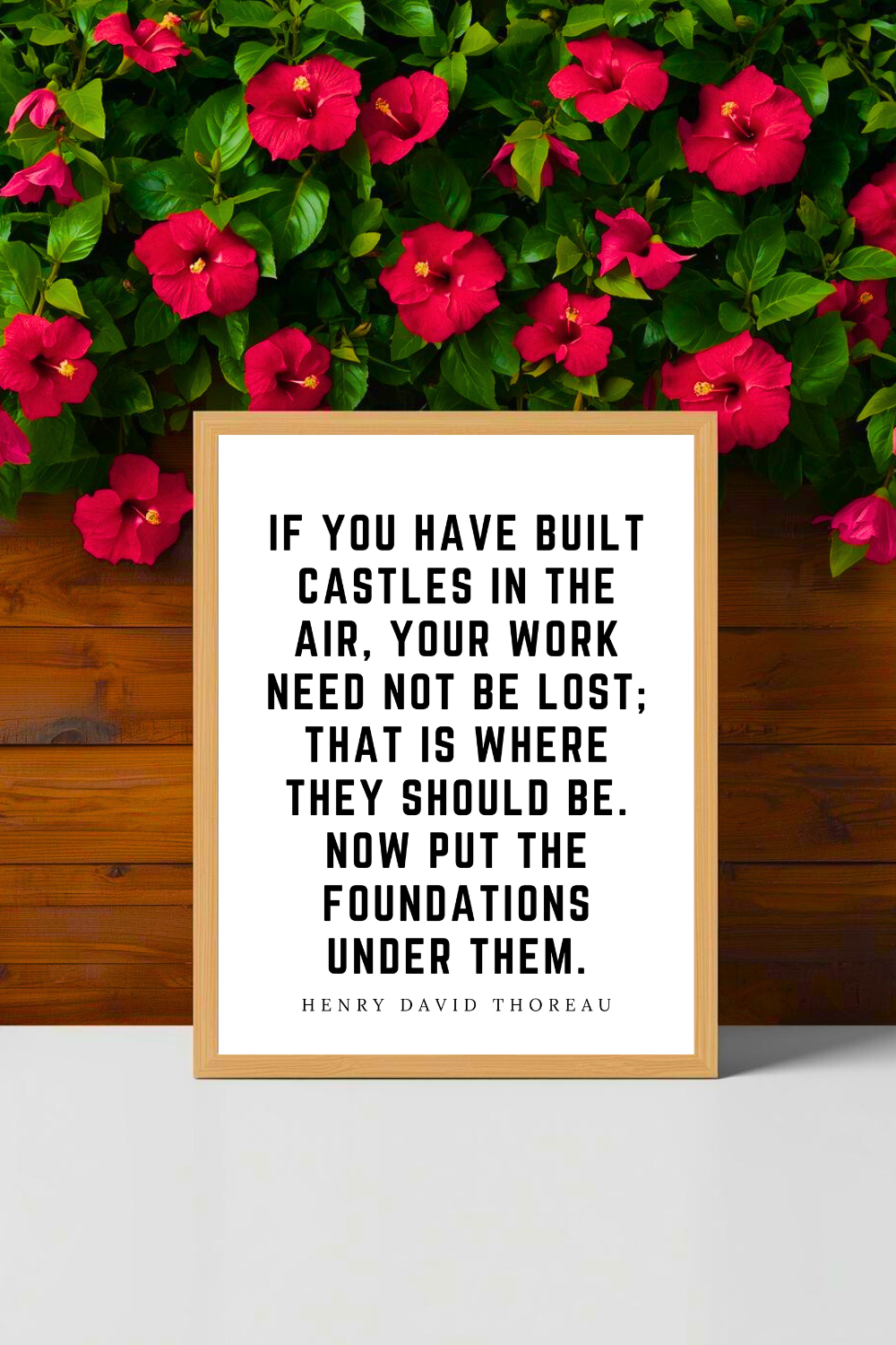 If You Have Built Castles in the Air • Top Henry David Thoreau Quotes • Modern Minimalist Printable • Positive Inspirational Quote • 8x10 Print.png