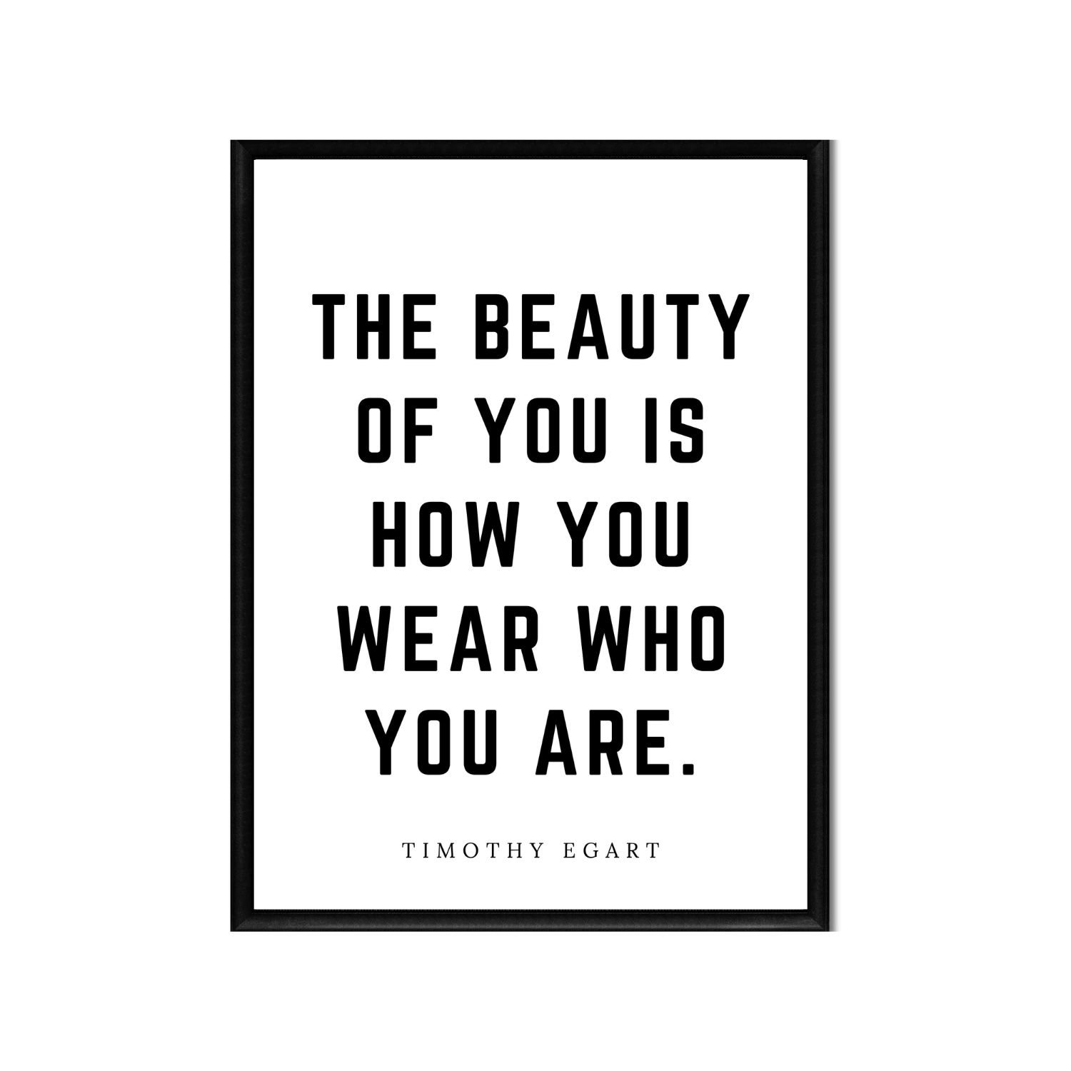 THE BEAUTY OF YOU • Printable Quote Downloadable File .png