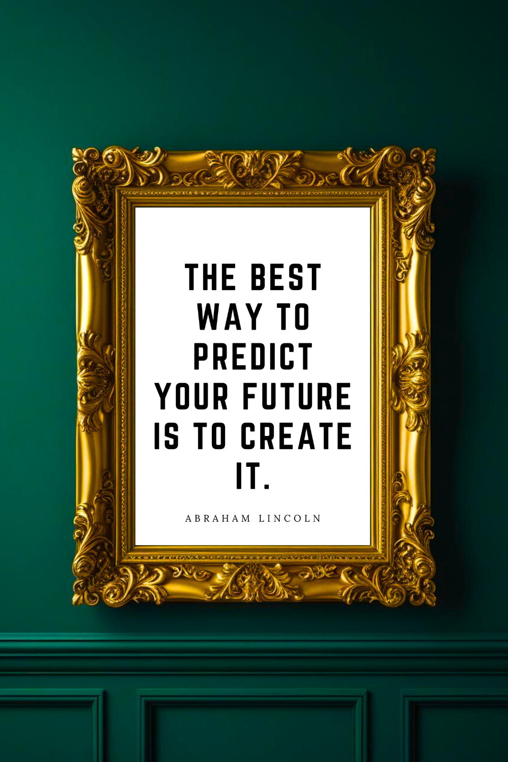 PREDICT YOUR FUTURE • Top Quotes Home Decor • Black and White Printable Wall Art.png