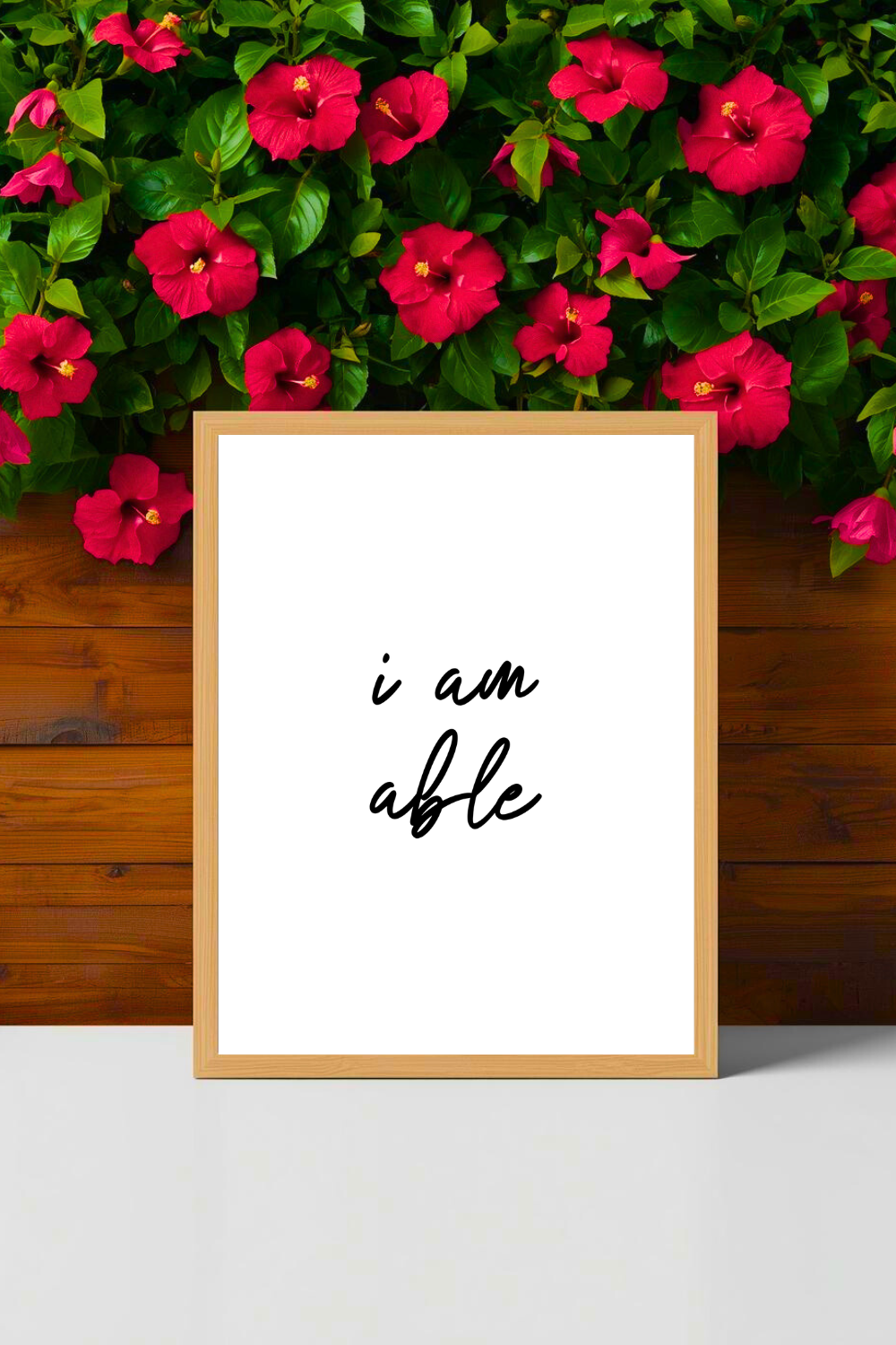 i am able • Printable Positive Affirmation • Modern Minimalist Printable • Positive Inspirational Quote • 8x10 Print.png