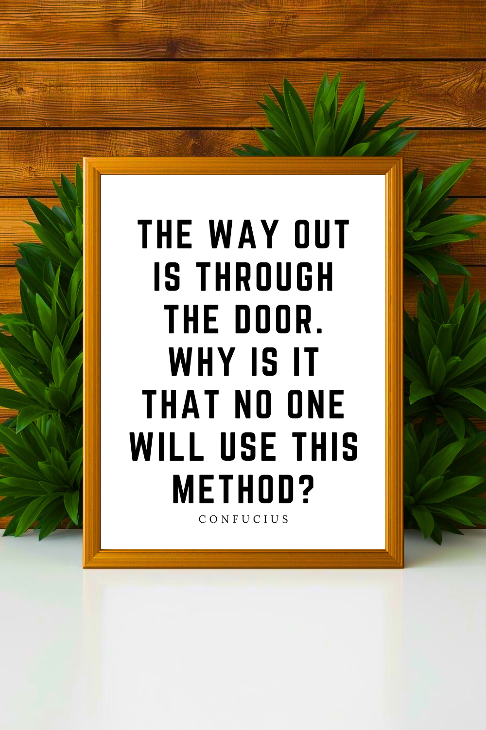 The Way Out is Through • Top Confucius Quotes • Modern Minimalist Printable • Positive Inspirational Quotes • Home Decorations.png