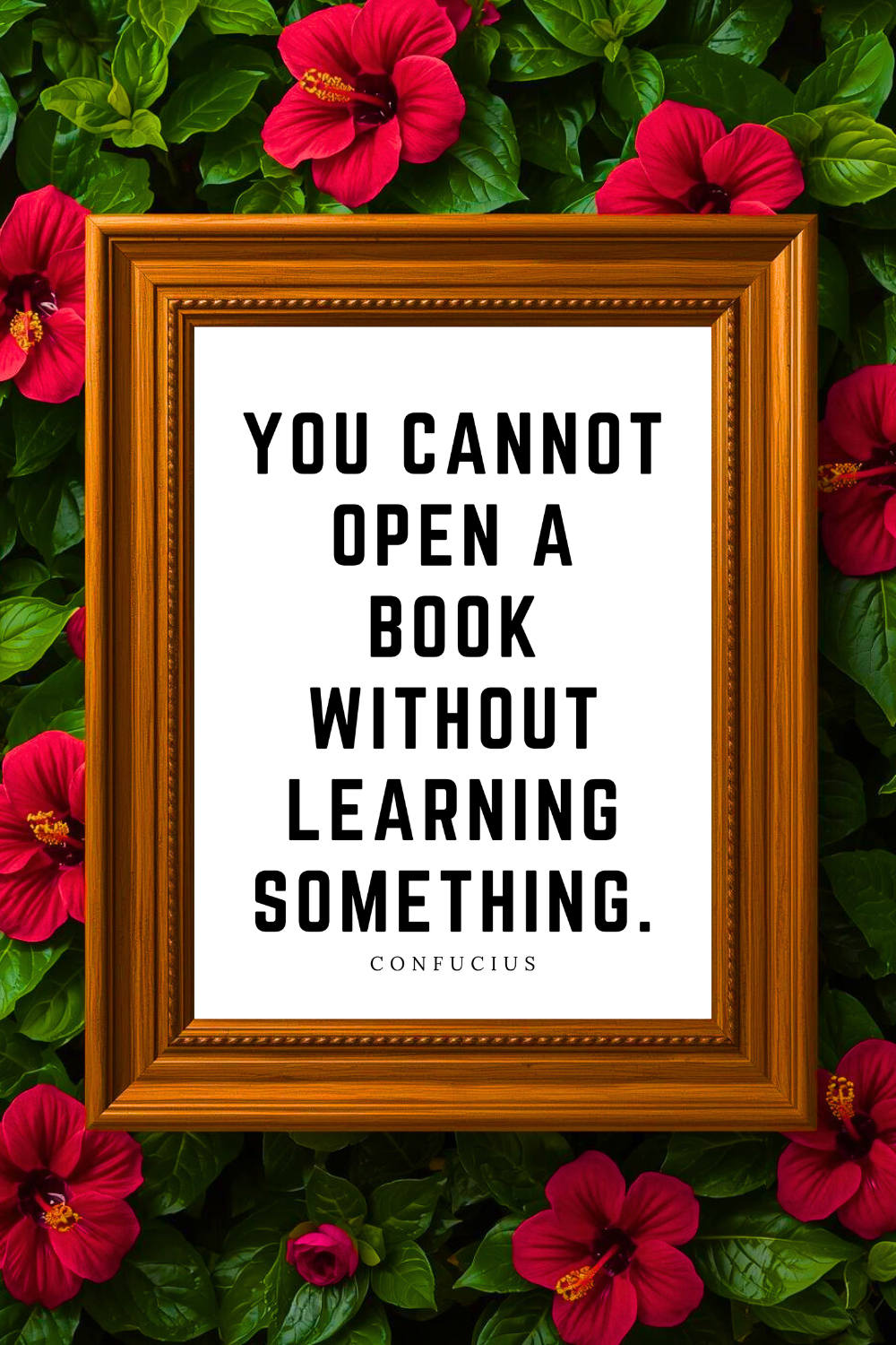 You Cannot Open a Book • Top Confucius Quotes • Printable Positive Affirmation • Printable Positive Affirmation • Modern Farmhouse Decor • Wall Art Quote • Black and White • Printable PDF.png