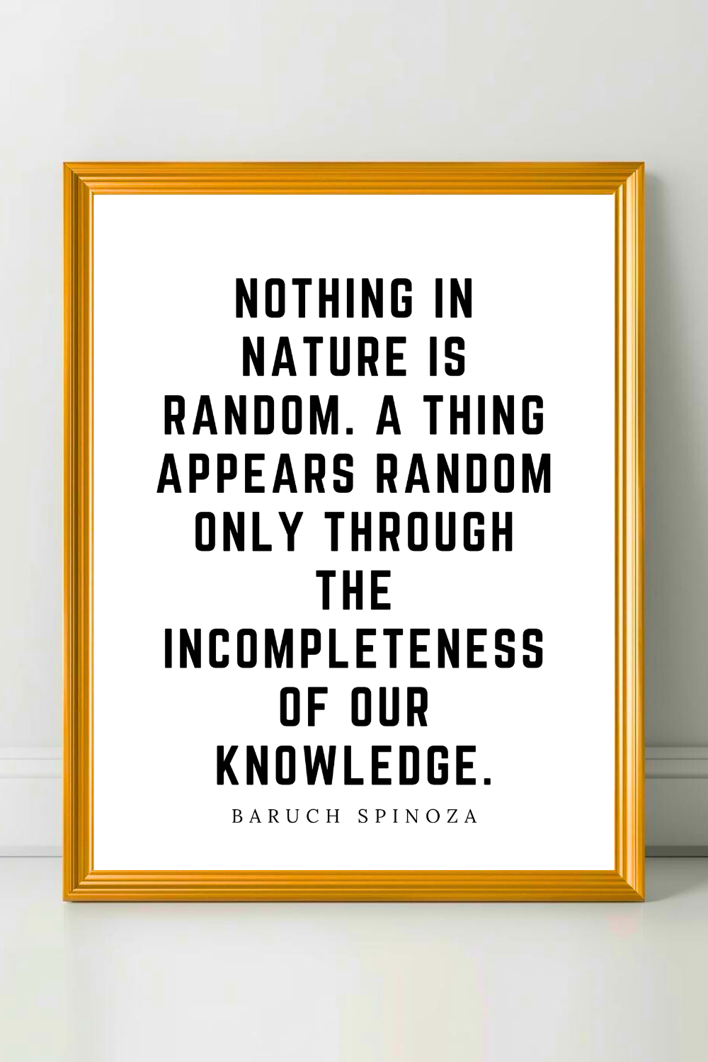 Nothing in Nature is Random • Top Baruch Spinoza Quotes • Modern Minimalist Printable • Positive Inspirational Quotes.png