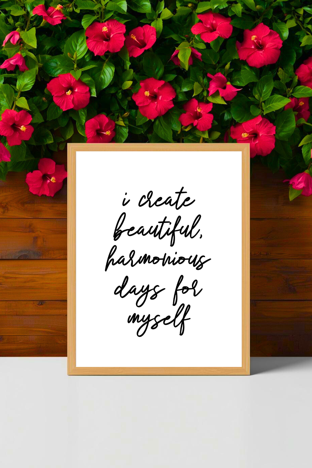 i create beautiful harmonious days for myself • Printable Positive Affirmation • Modern Minimalist Printable • Positive Inspirational Quote • 8x10 Print.png