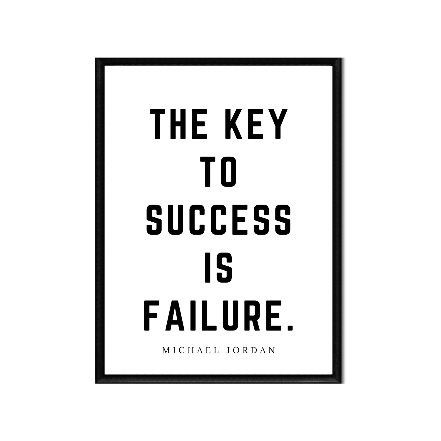 THE KEY TO SUCCESS • Printable Quote Downloadable File .png