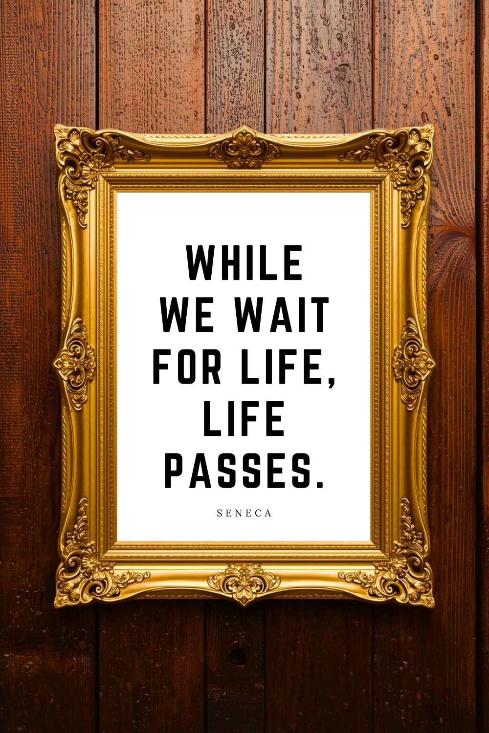 While We Wait for Life • Top Seneca Quotes • Instant Print • Wall Art .png
