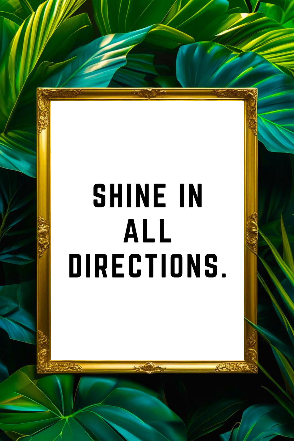 SHINE IN ALL DIRECTIONS • 8 x 10 • Feel Good Inspirational Black and White Quote Printable File.png