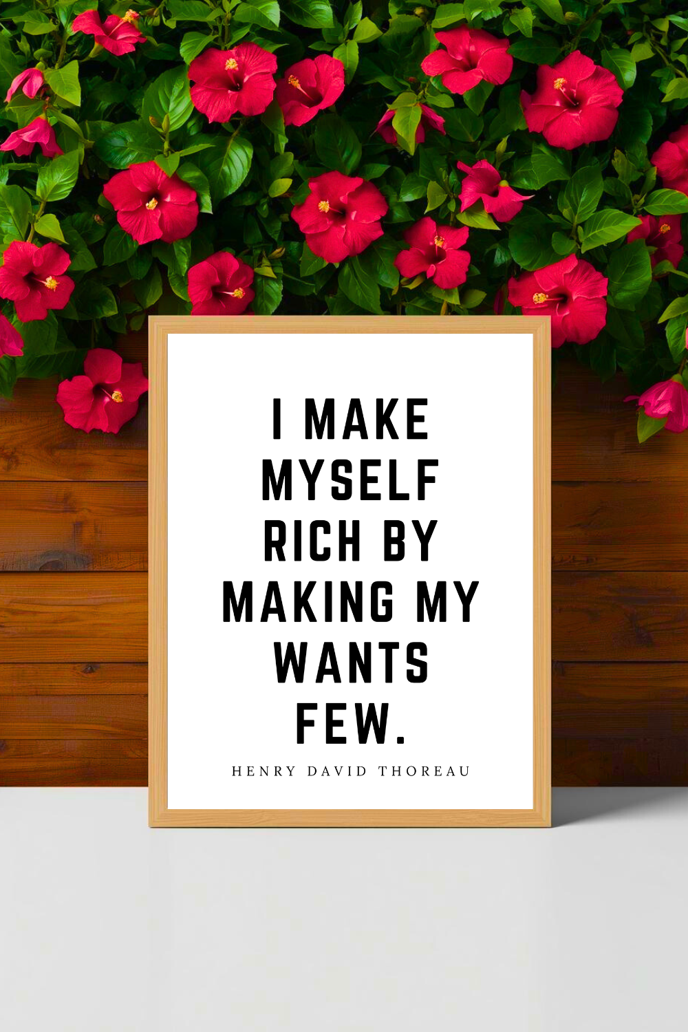 I Make Myself Rich • Top Henry David Thoreau Quotes • Modern Minimalist Printable • Positive Inspirational Quote • 8x10 Print.png