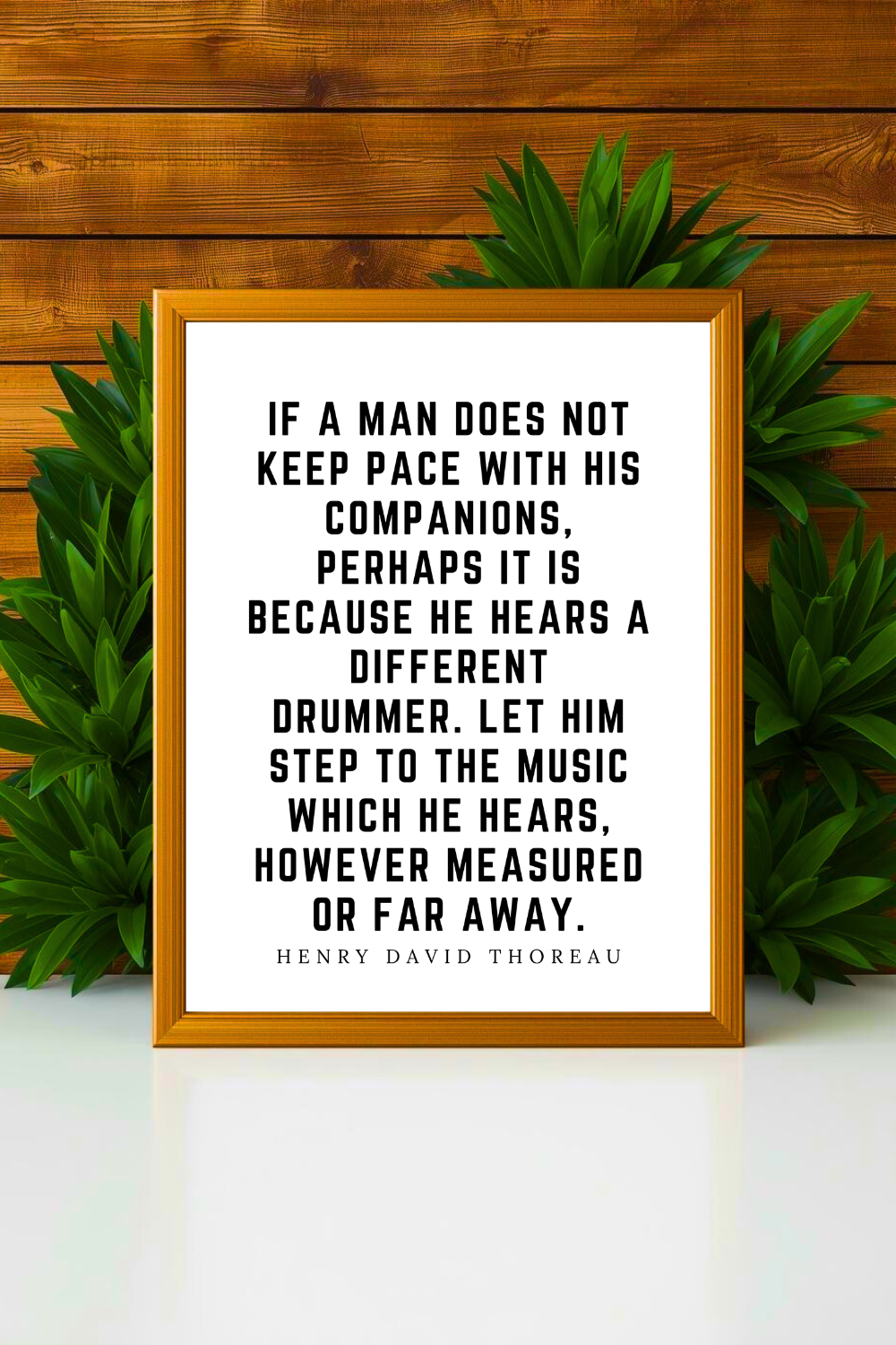 Hears a Different Drummer • Top Henry David Thoreau Quotes • Modern Minimalist Printable • Positive Inspirational Quotes • Home Decorations.png