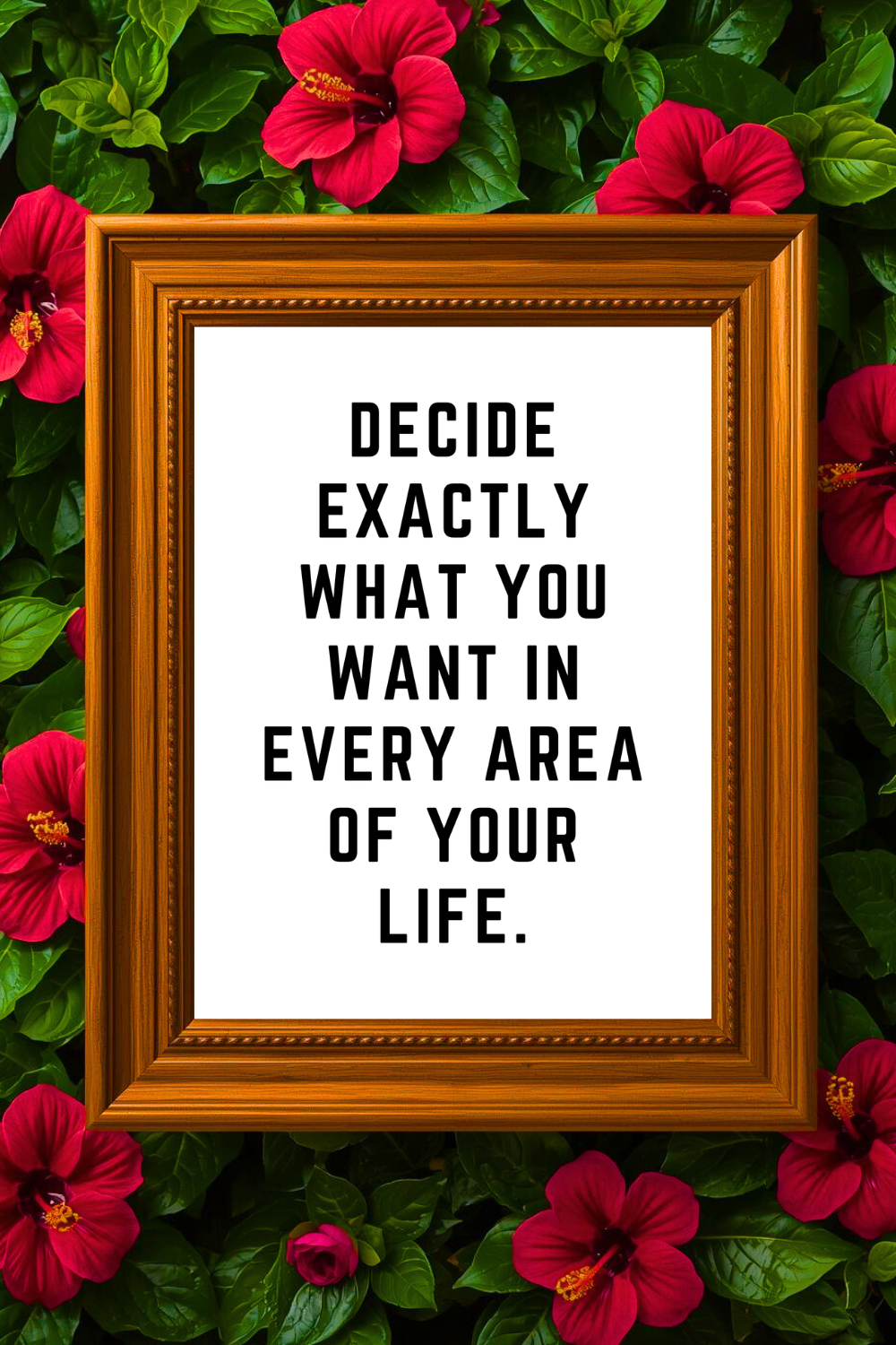 DECIDE EXACTLY WHAT YOU WANT • Modern Farmhouse Decor • Wall Art Quote • Black and White • Printable PDF.png