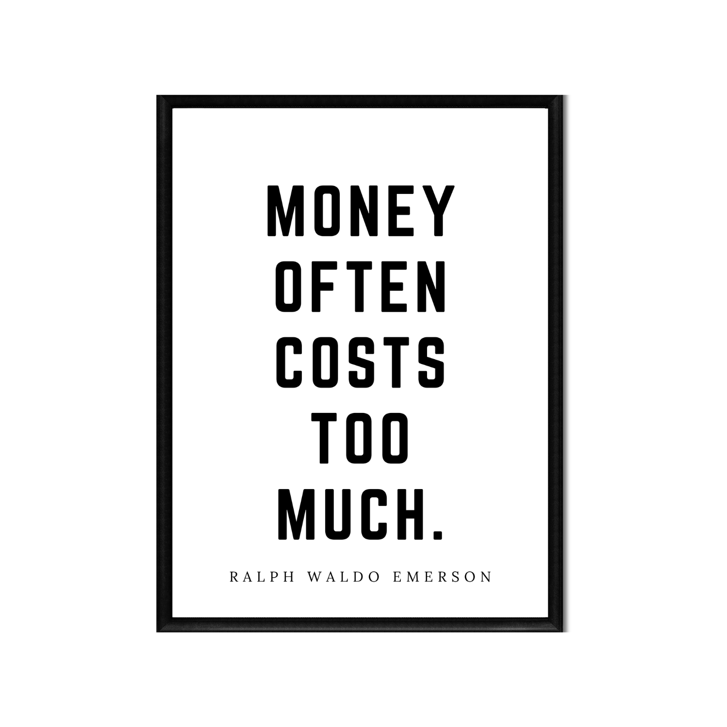MONEY OFTEN COSTS • Printable Quote Downloadable File .png