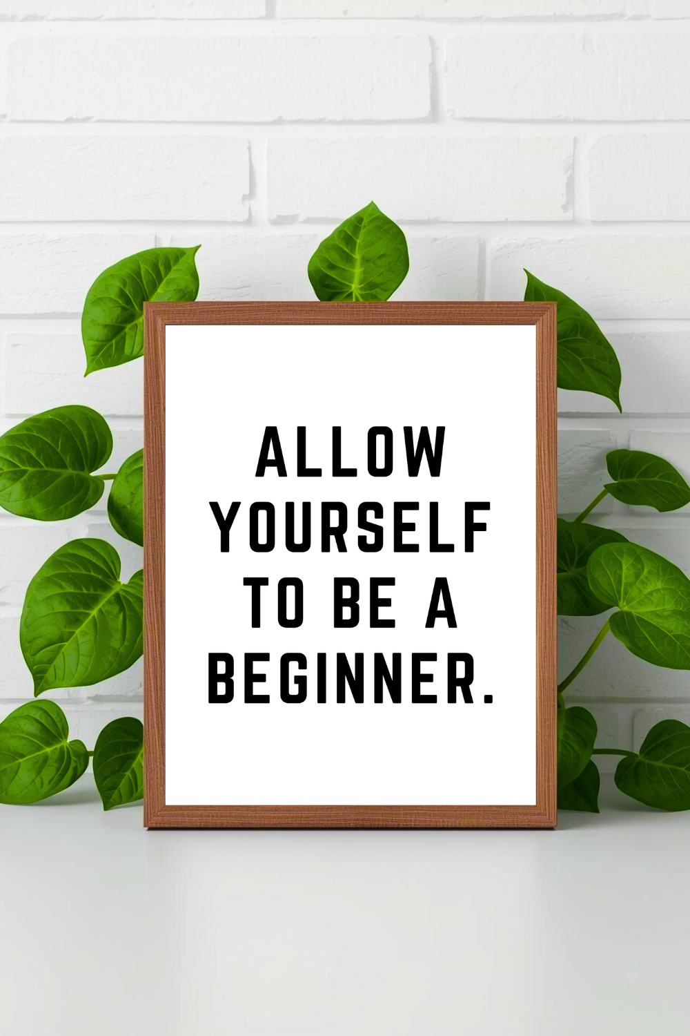 BE A BEGINNER • 8 x 10 • Black and White Best Quotes • Print File for Gifts Home Decor Holidays.png