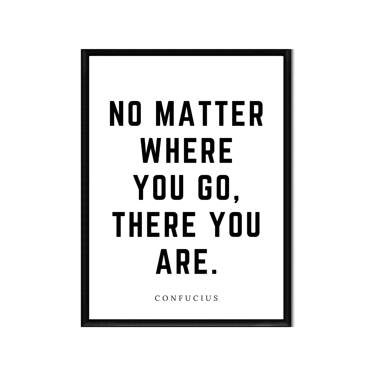 No Matter Where You Go • Top Confucius Quotes • Printable Quote Downloadable File .png