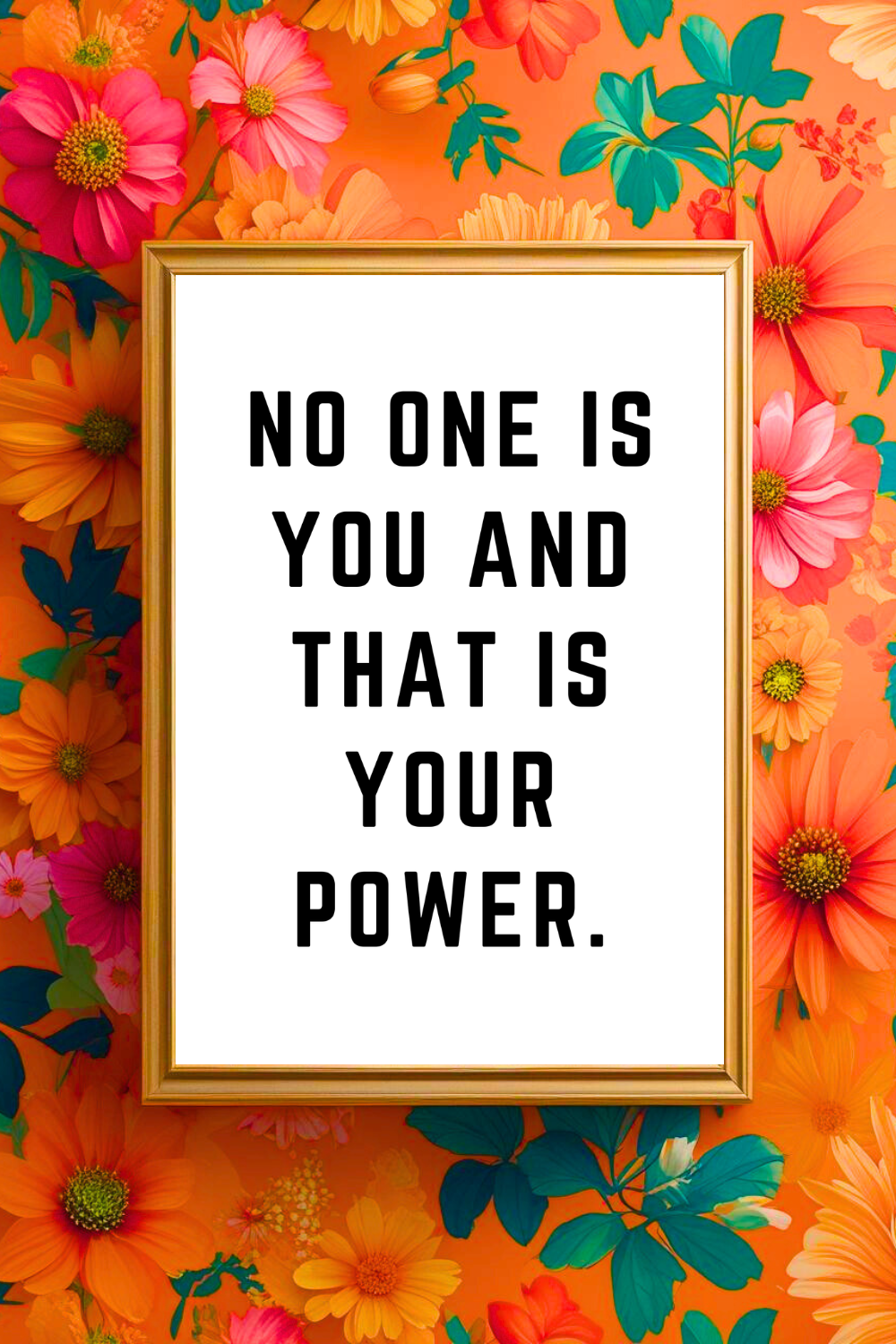 NO ONE IS YOU • Uplifting Positive Quotes to Print On Demand • Instant Download Wall Art.png