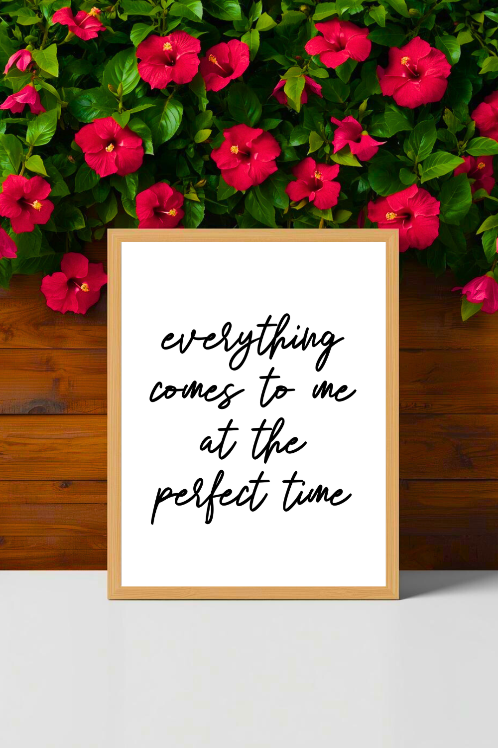 everything comes to me at the perfect time • Printable Positive Affirmation • Modern Minimalist Printable • Positive Inspirational Quote • 8x10 Print.png