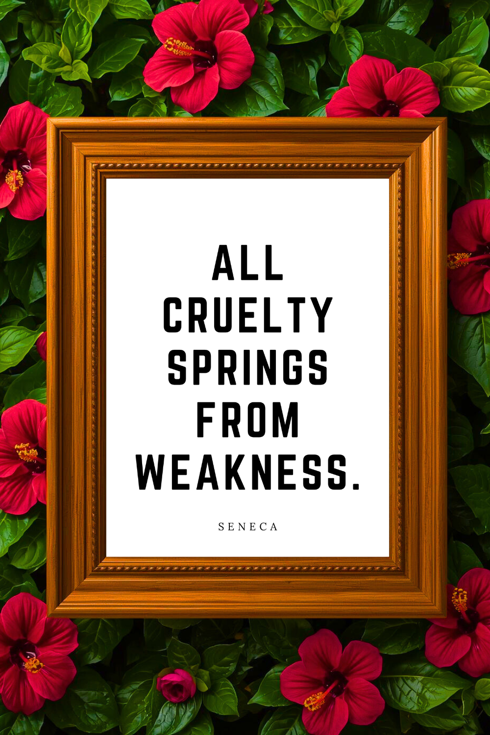 All Cruelty Springs From Weakness • Top Seneca Quotes • Printable Positive Affirmation • Printable Positive Affirmation • Modern Farmhouse Decor • Wall Art Quote • Black and White • Printable PDF.png