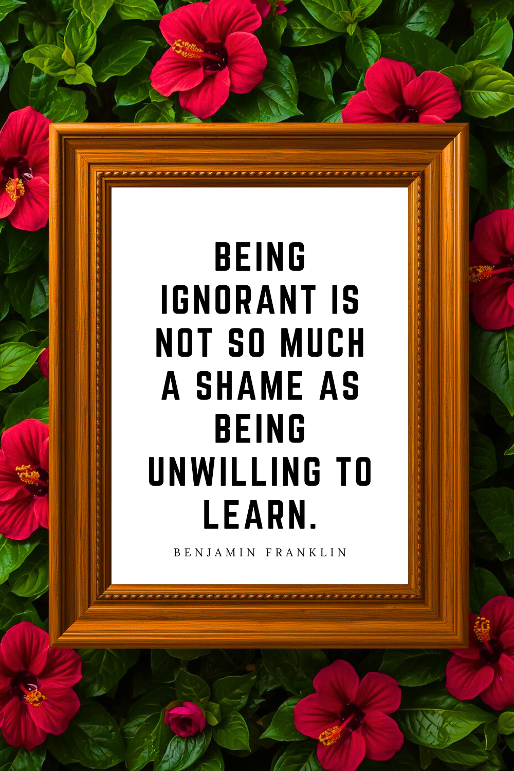 Being Unwilling to Learn • Top Benjamin Franklin Quotes • Printable Positive Affirmation • Printable Positive Affirmation • Modern Farmhouse Decor • Wall Art Quote • Black and White • Printable PD.png